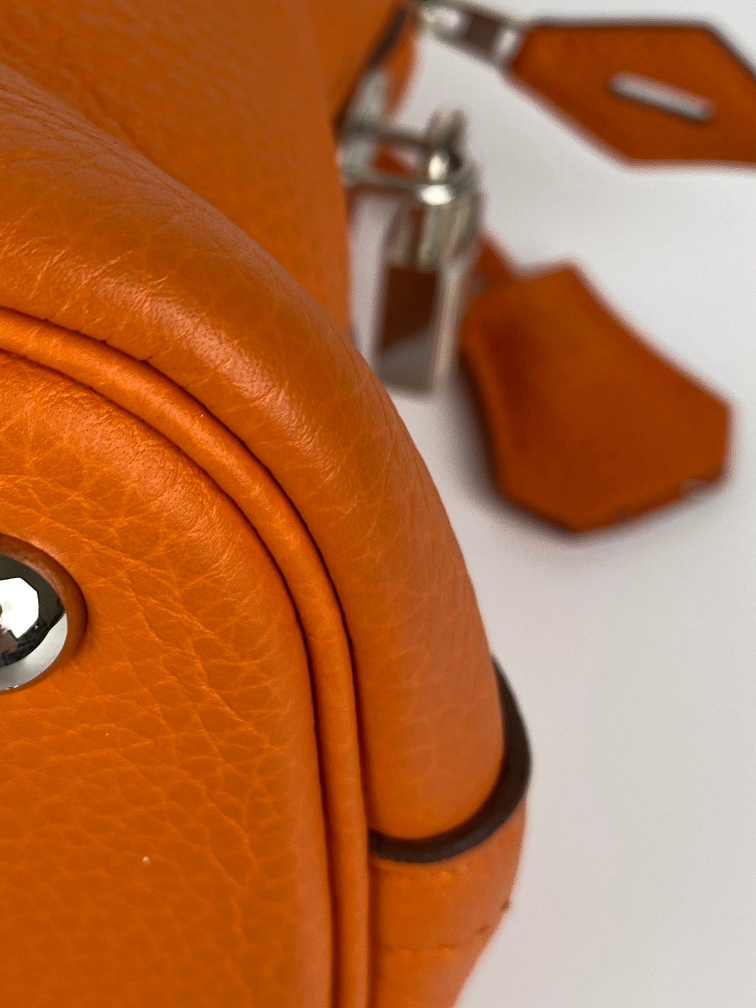 Hermes Orange Bolide 31 Bag