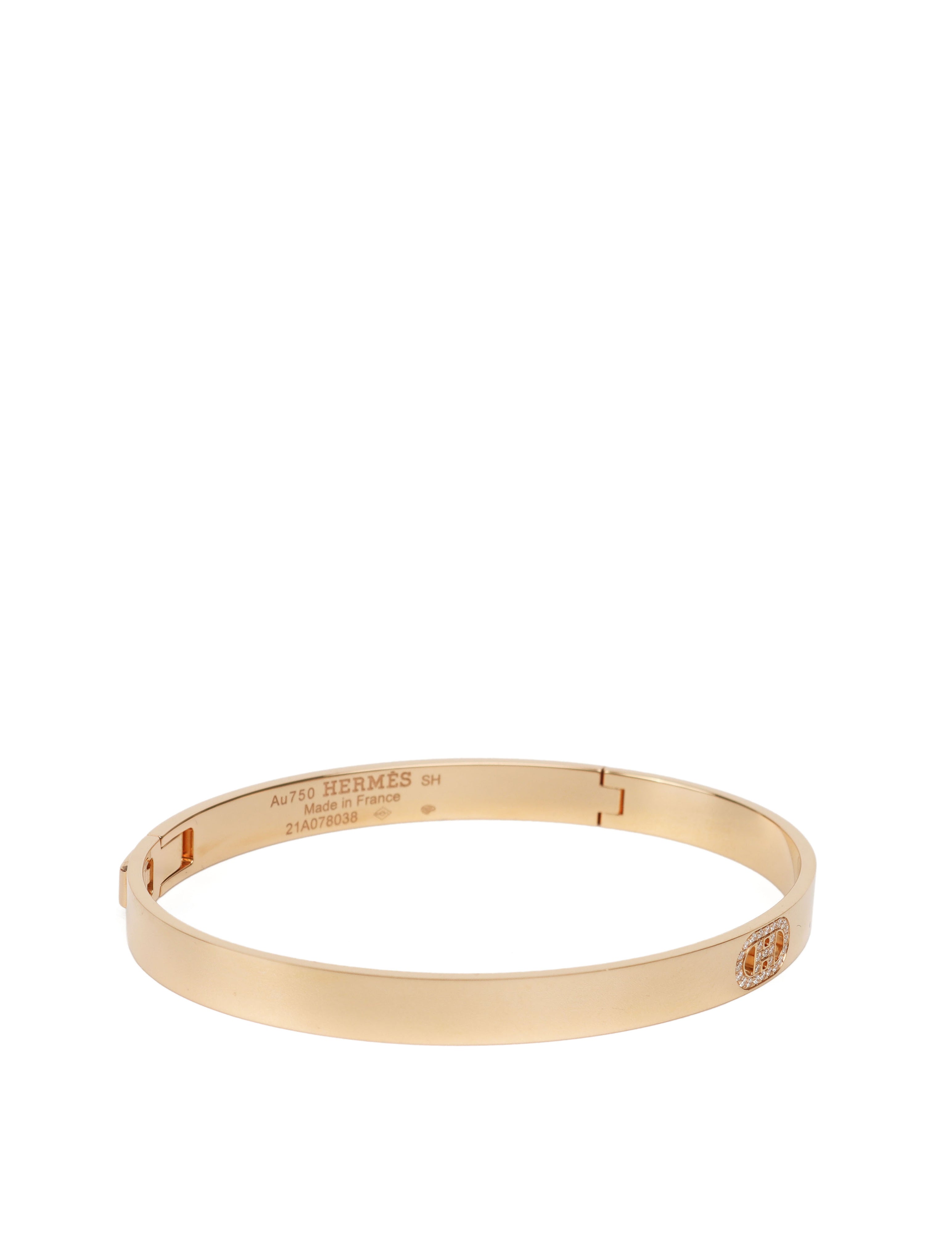 Hermes Rose Gold d
Ancre Bracelet