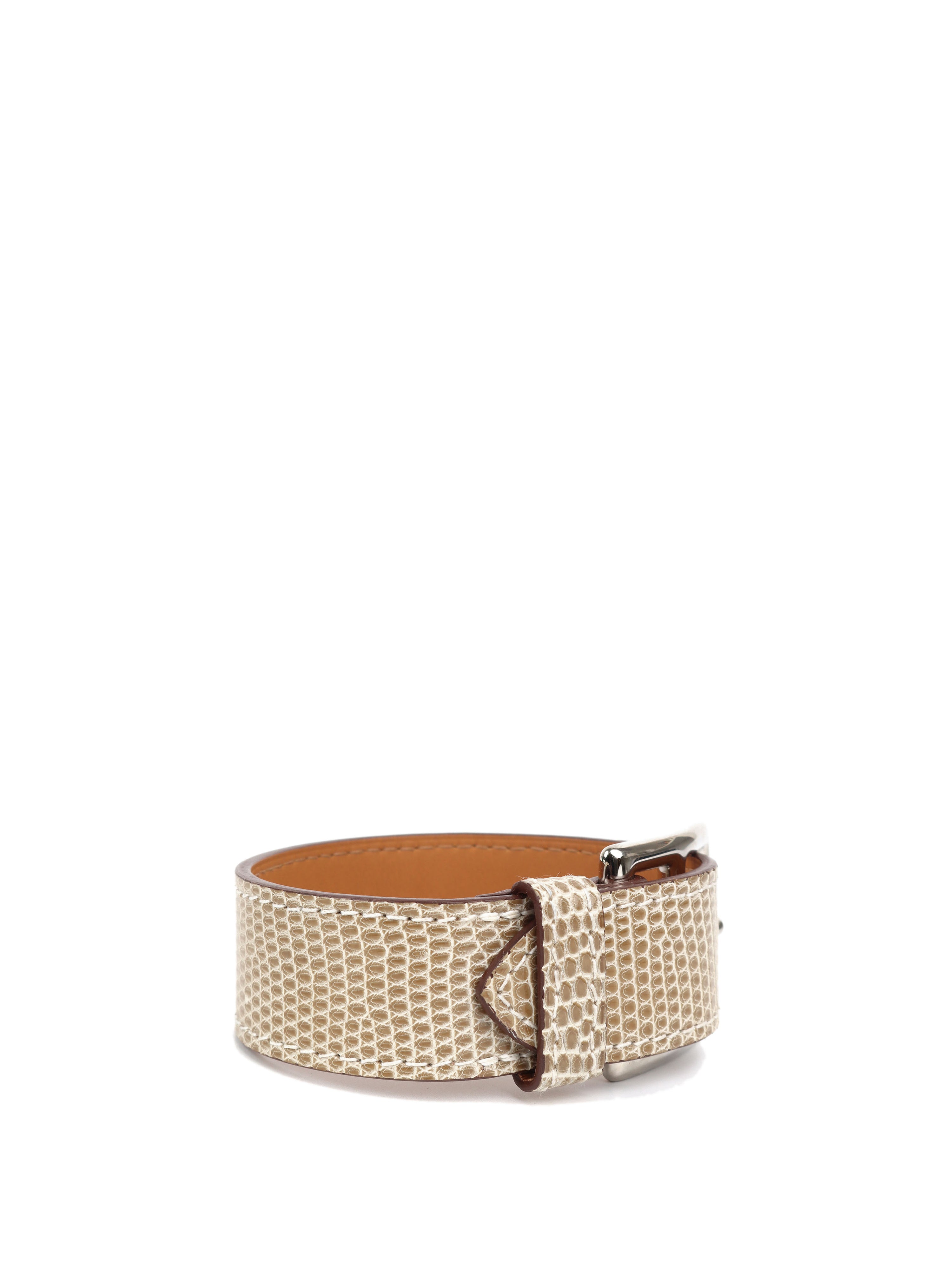 Hermes Taupe Lizard Etriviere Bracelet