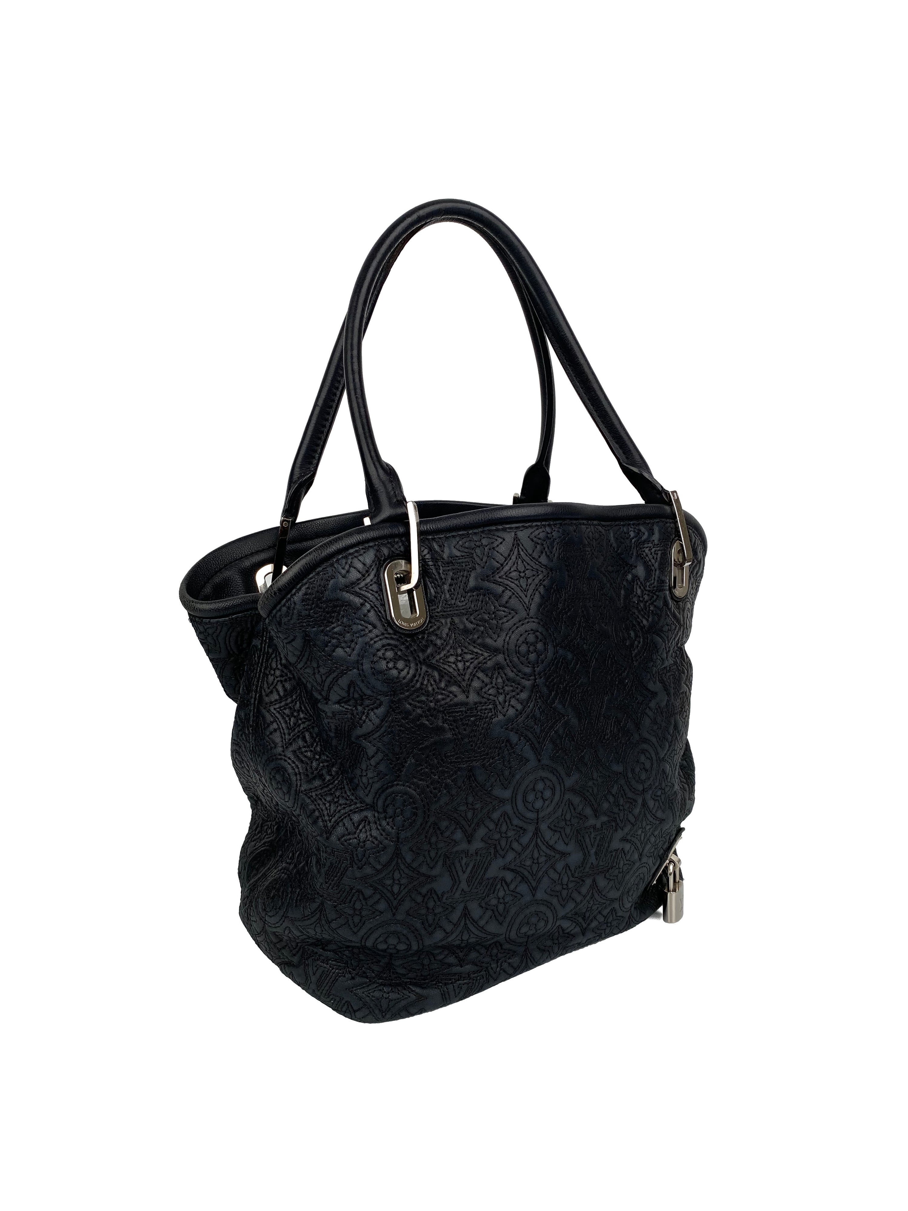 Louis Vuitton Black Antheia Hobo PM Bag