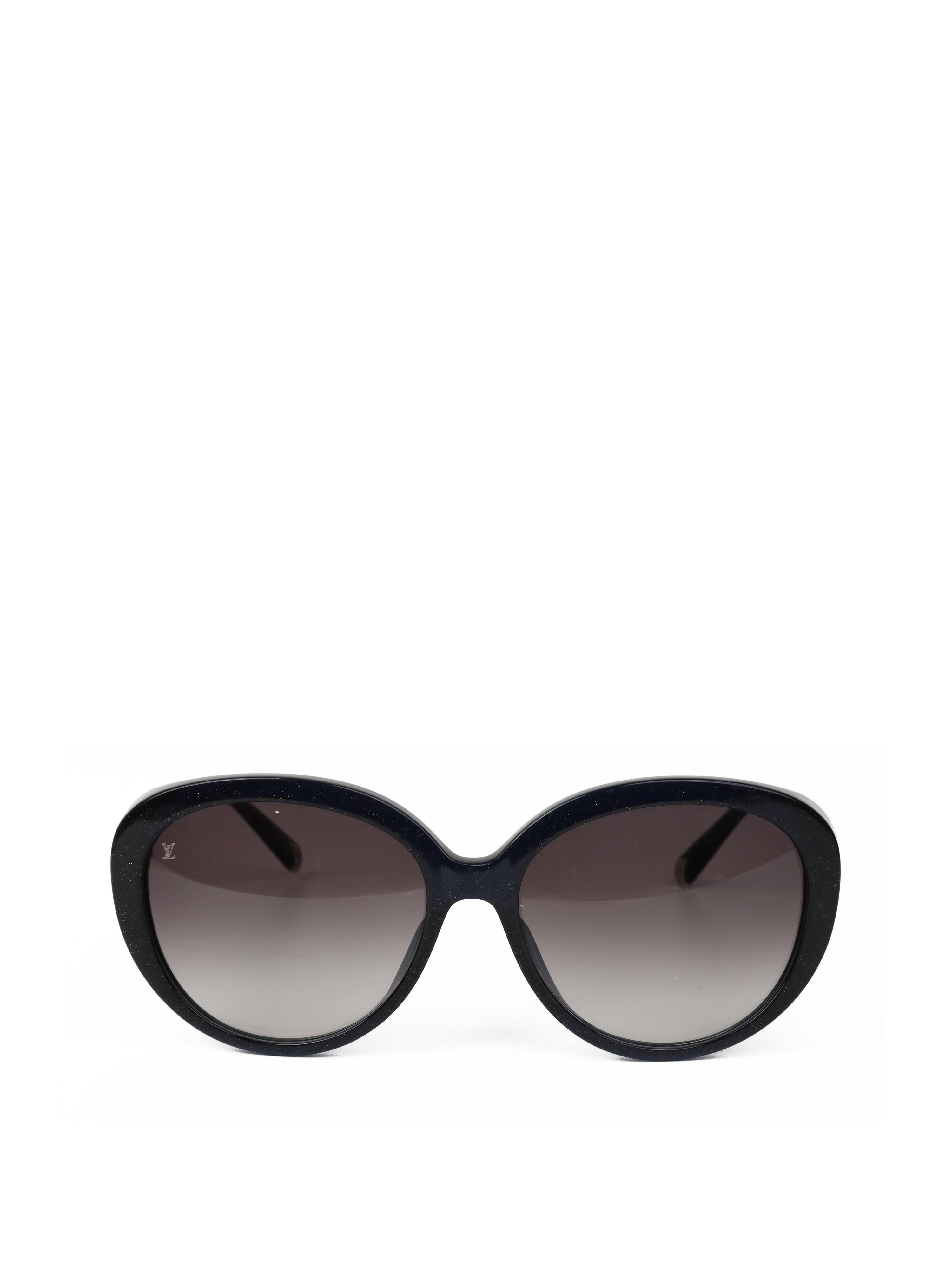 Louis Vuitton Black Glitter Bluebell Sunglasses Z0597