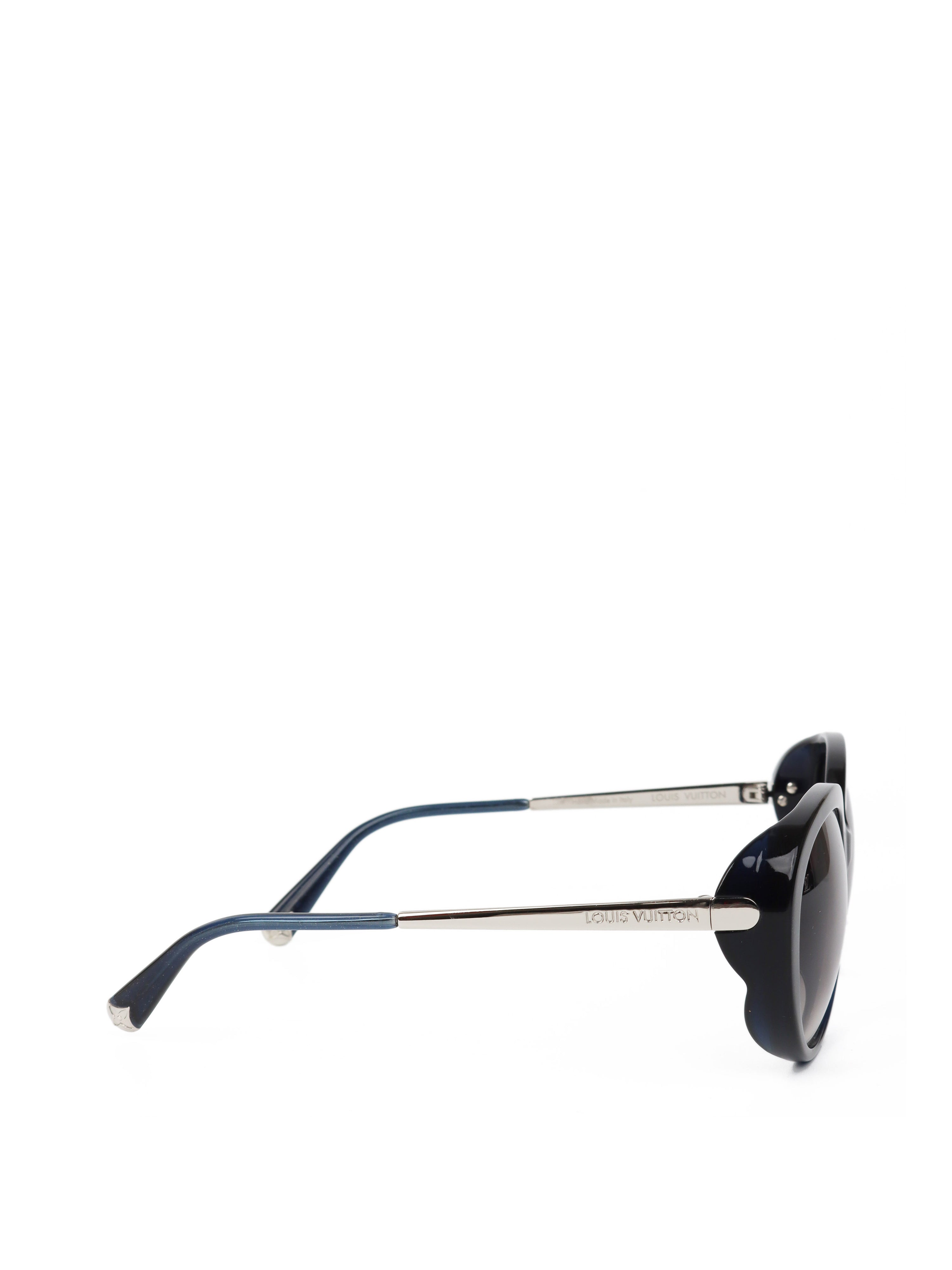 Louis Vuitton Black Glitter Bluebell Sunglasses Z0597