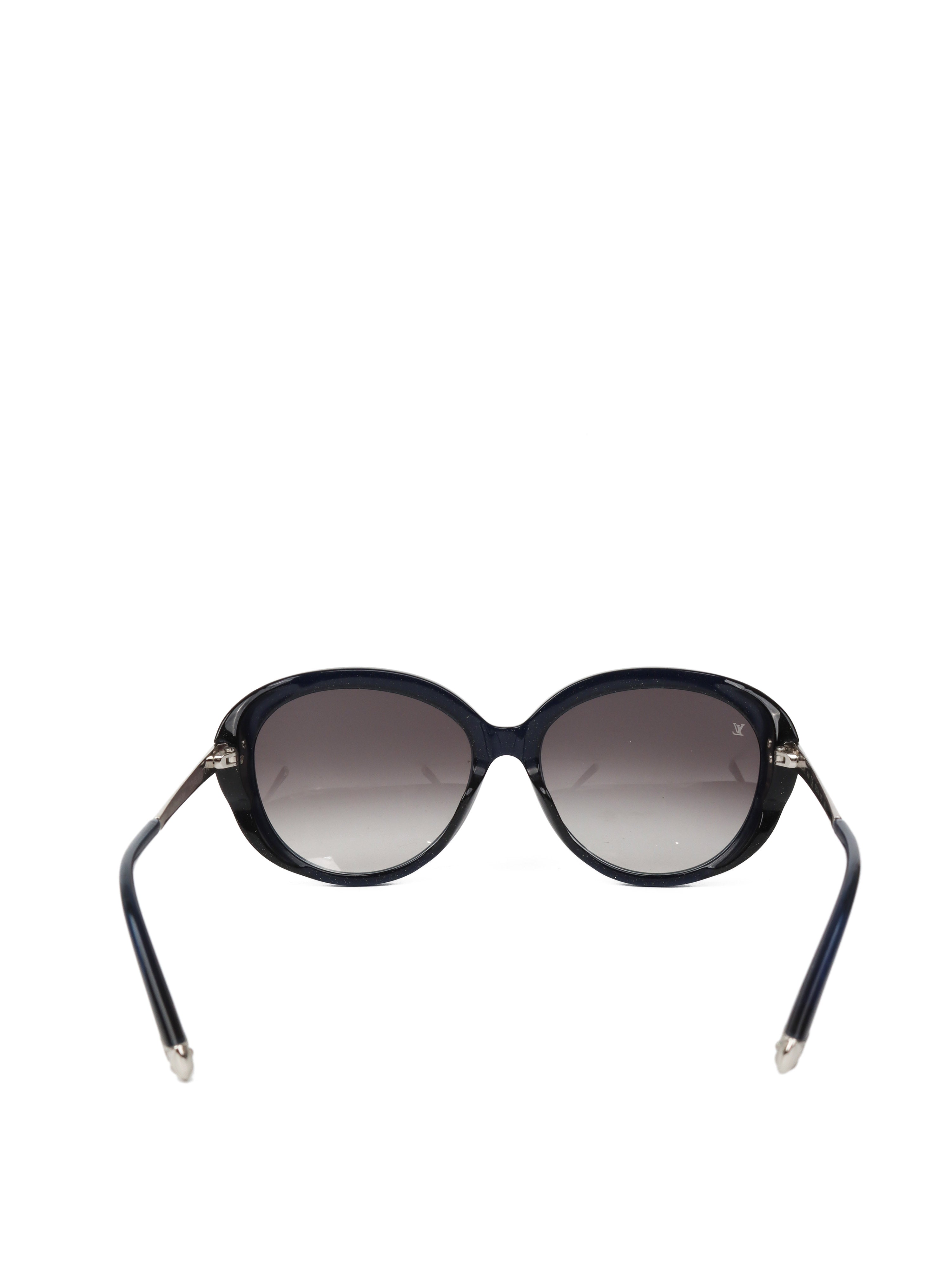 Louis Vuitton Black Glitter Bluebell Sunglasses Z0597