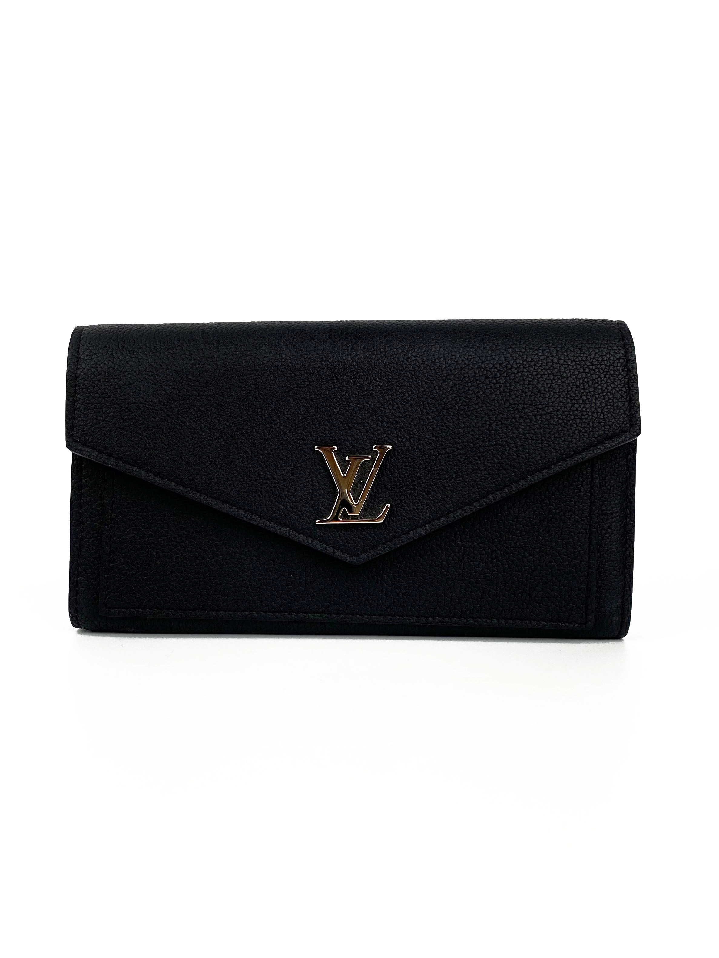 Louis Vuitton Black Mylockme Wallet