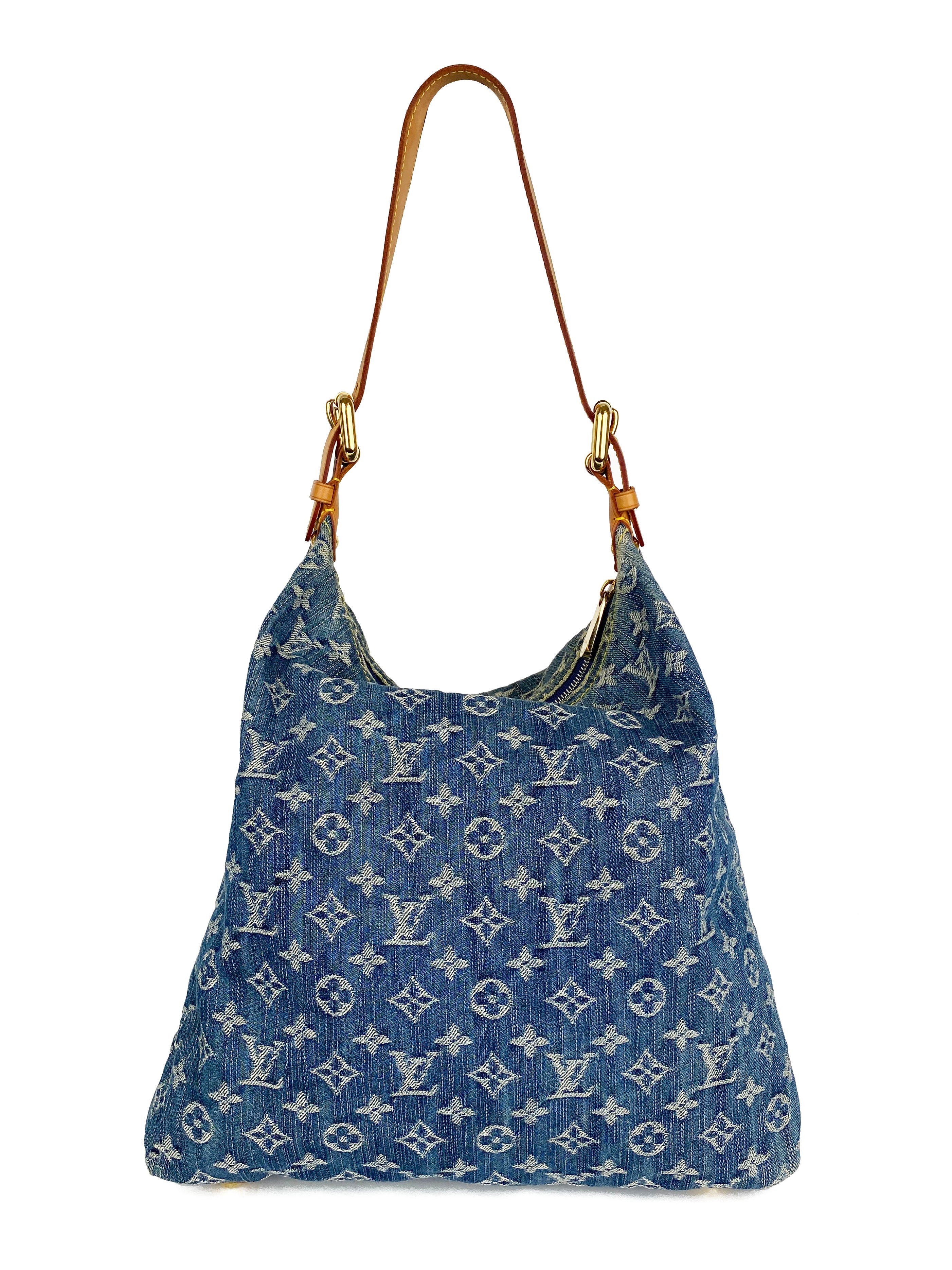 Louis Vuitton Blue Denim Baggy PM Bag