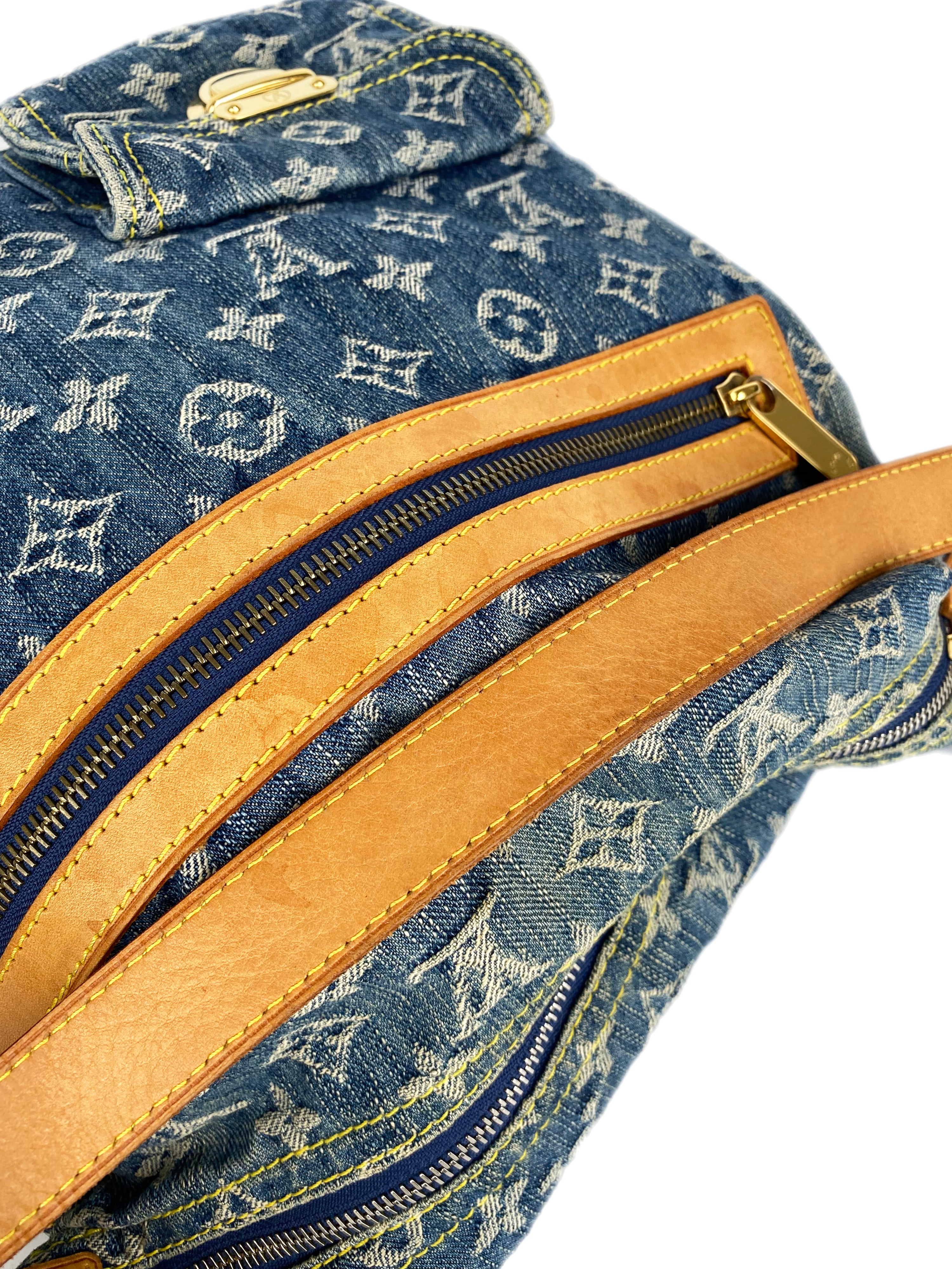 Louis Vuitton Blue Denim Baggy PM Bag