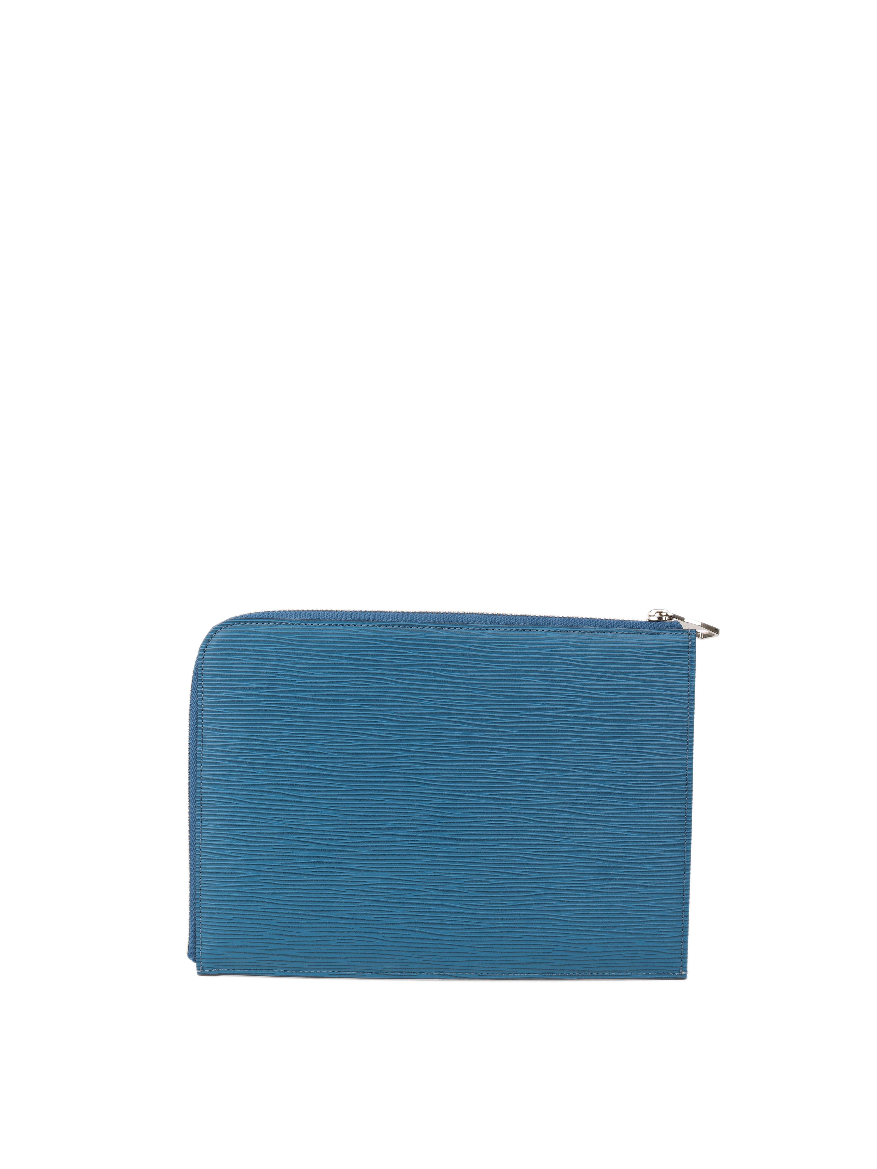 Louis Vuitton Blue Epi Leather Pouch