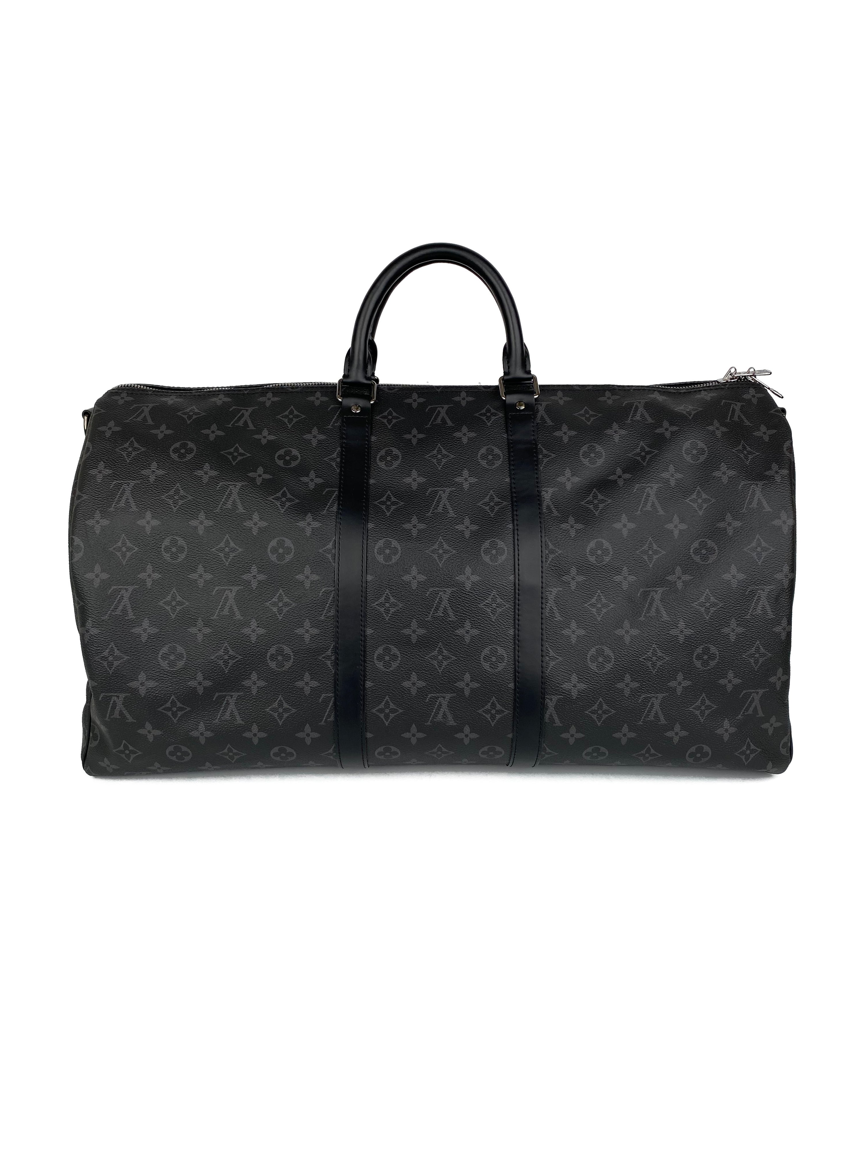 Louis Vuitton Eclipse Monogram Keepall Bandouliere 55 Bag