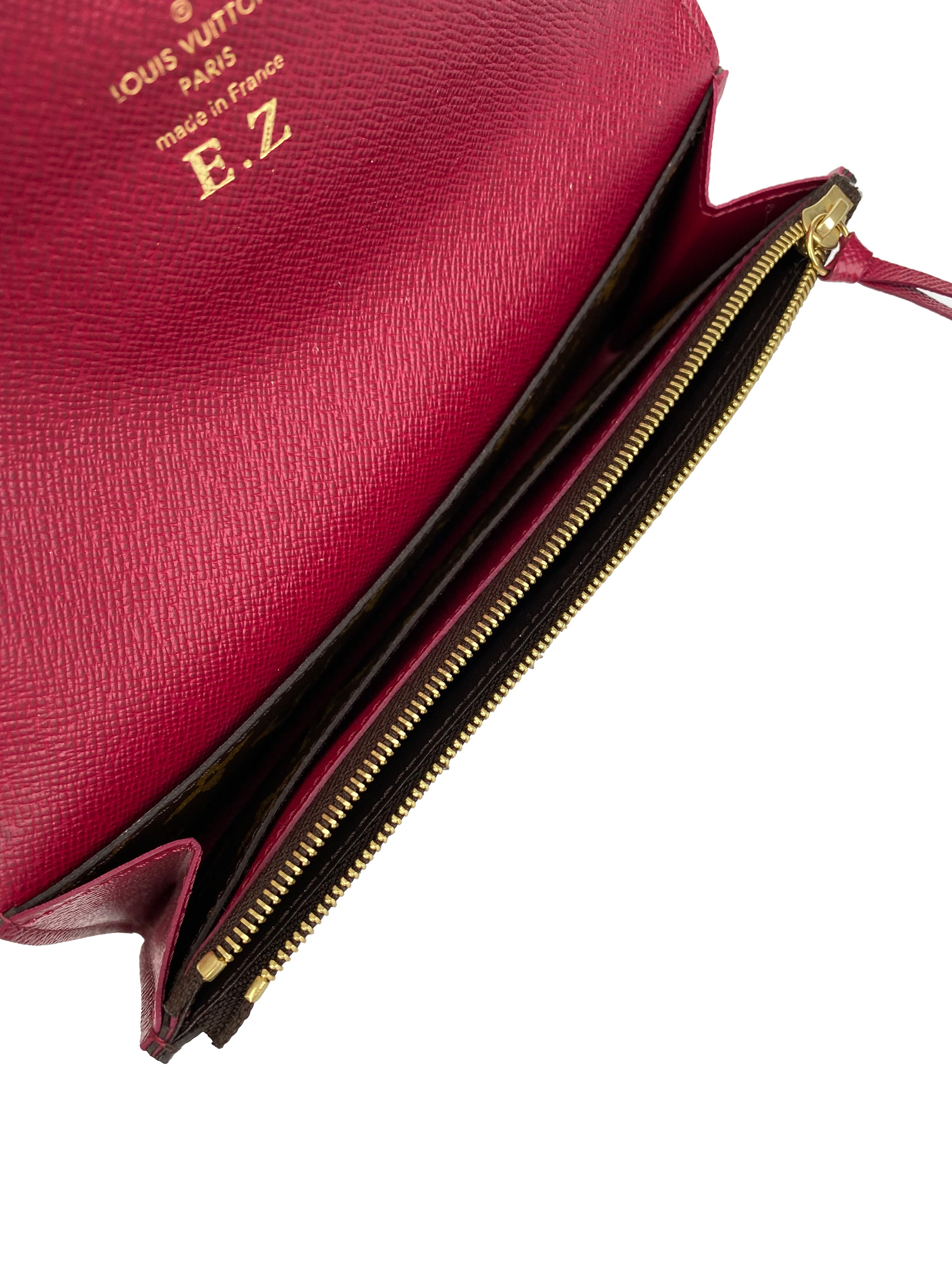 Louis Vuitton Fuschia Monogram Emilie Wallet