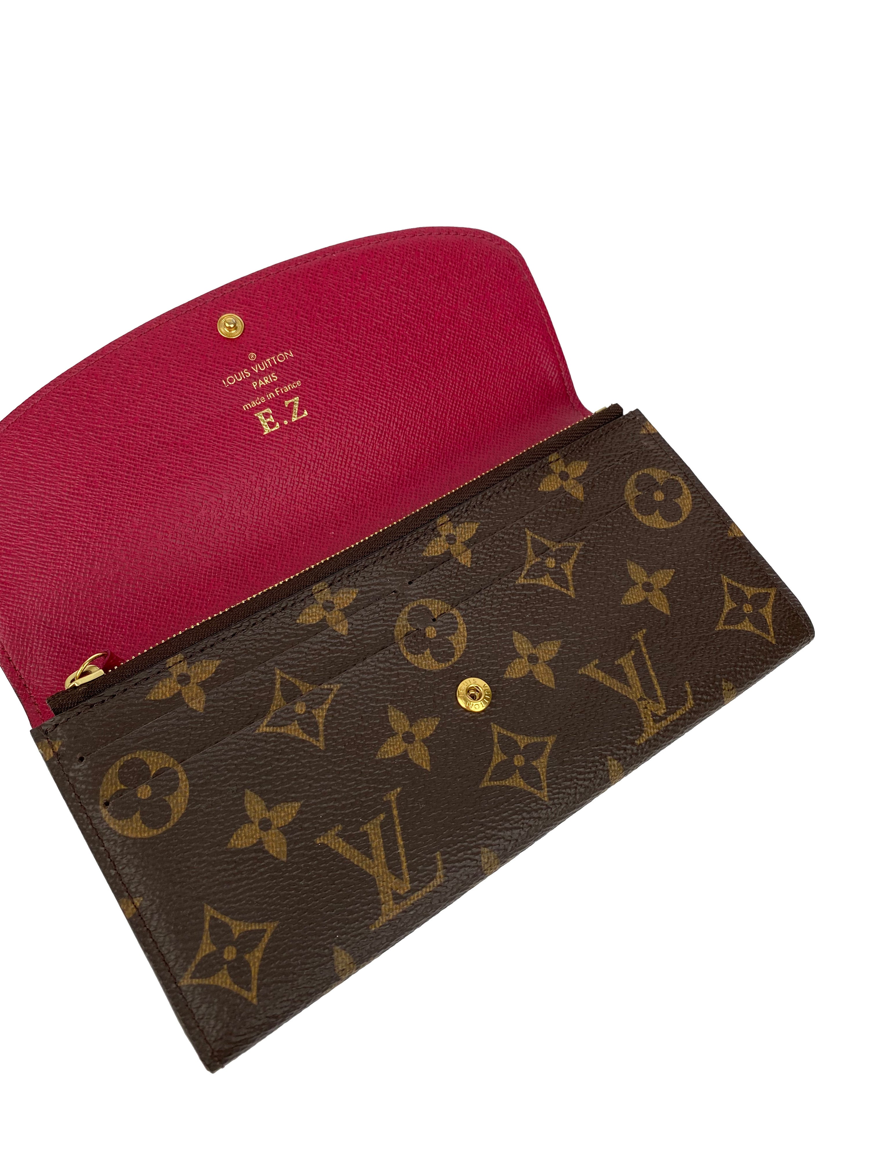 Louis Vuitton Fuschia Monogram Emilie Wallet