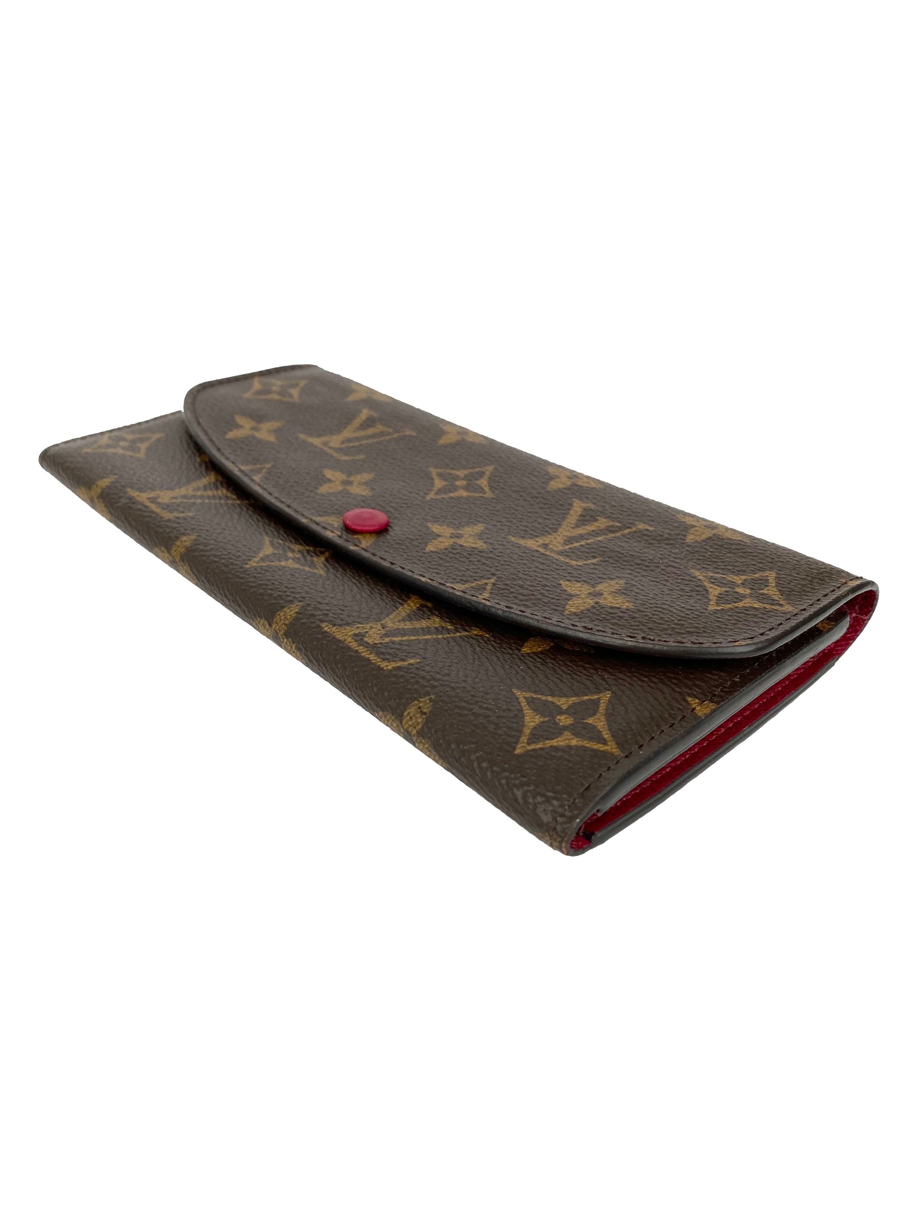 Louis Vuitton Fuschia Monogram Emilie Wallet