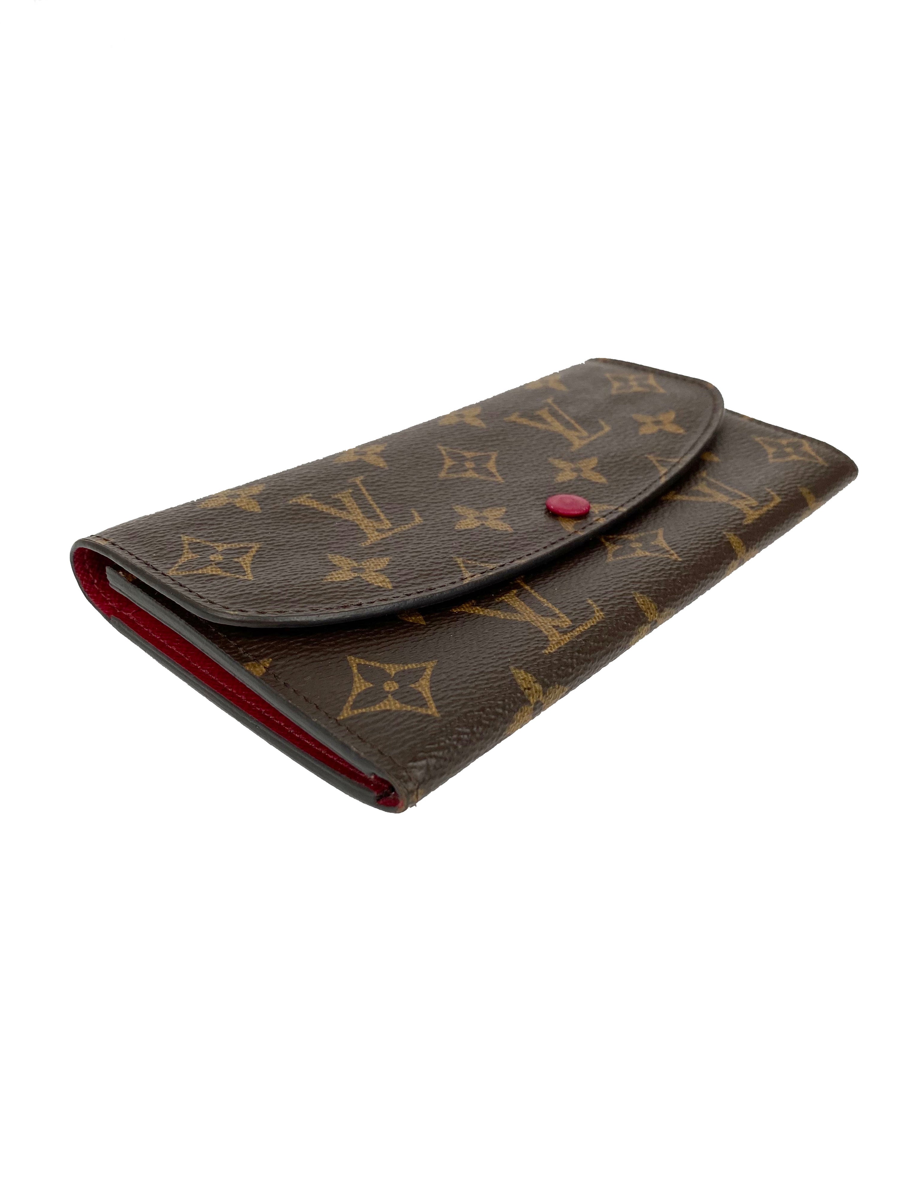 Louis Vuitton Fuschia Monogram Emilie Wallet