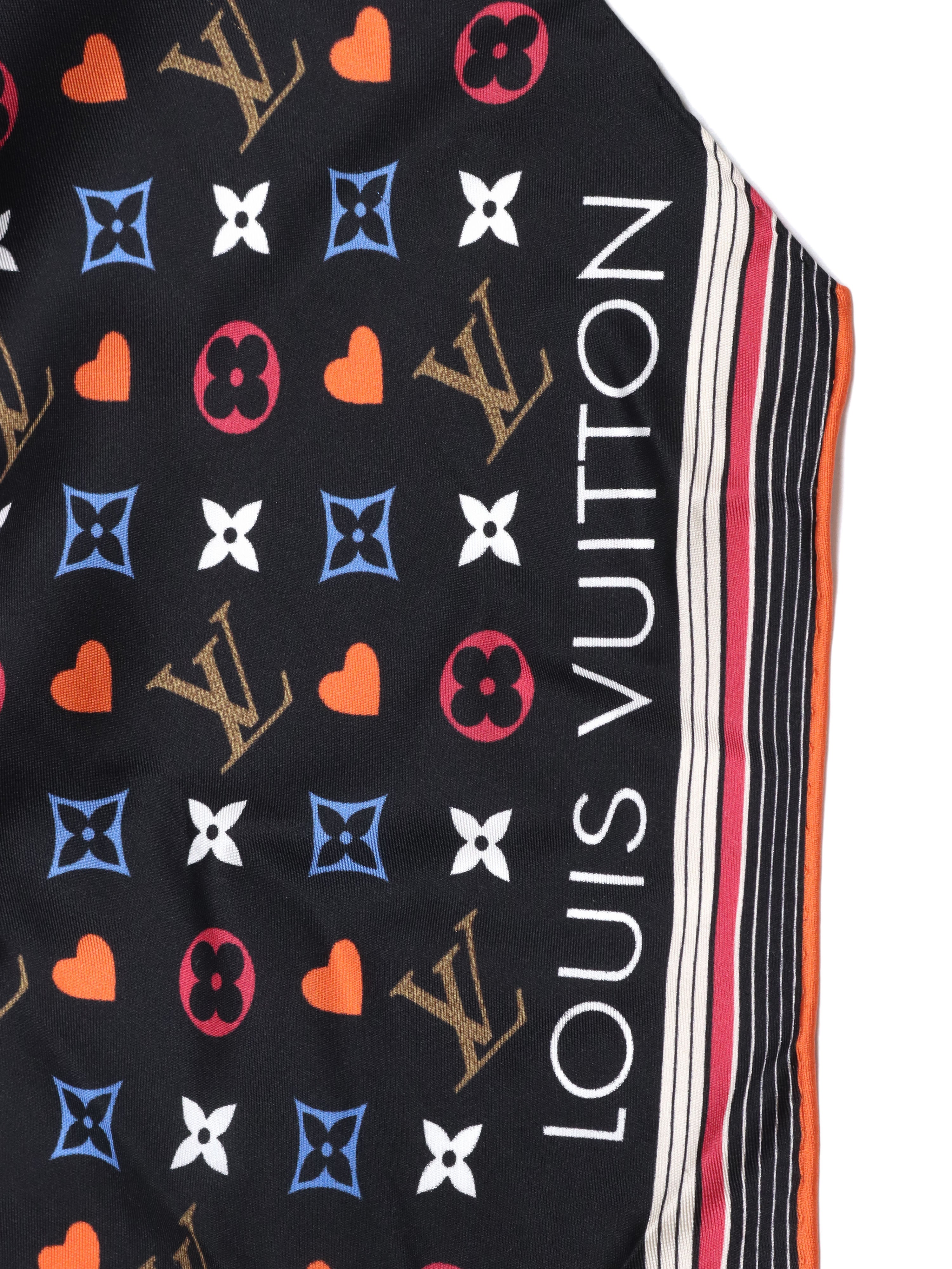 Louis Vuitton Game On Monogram Scarf with Ring