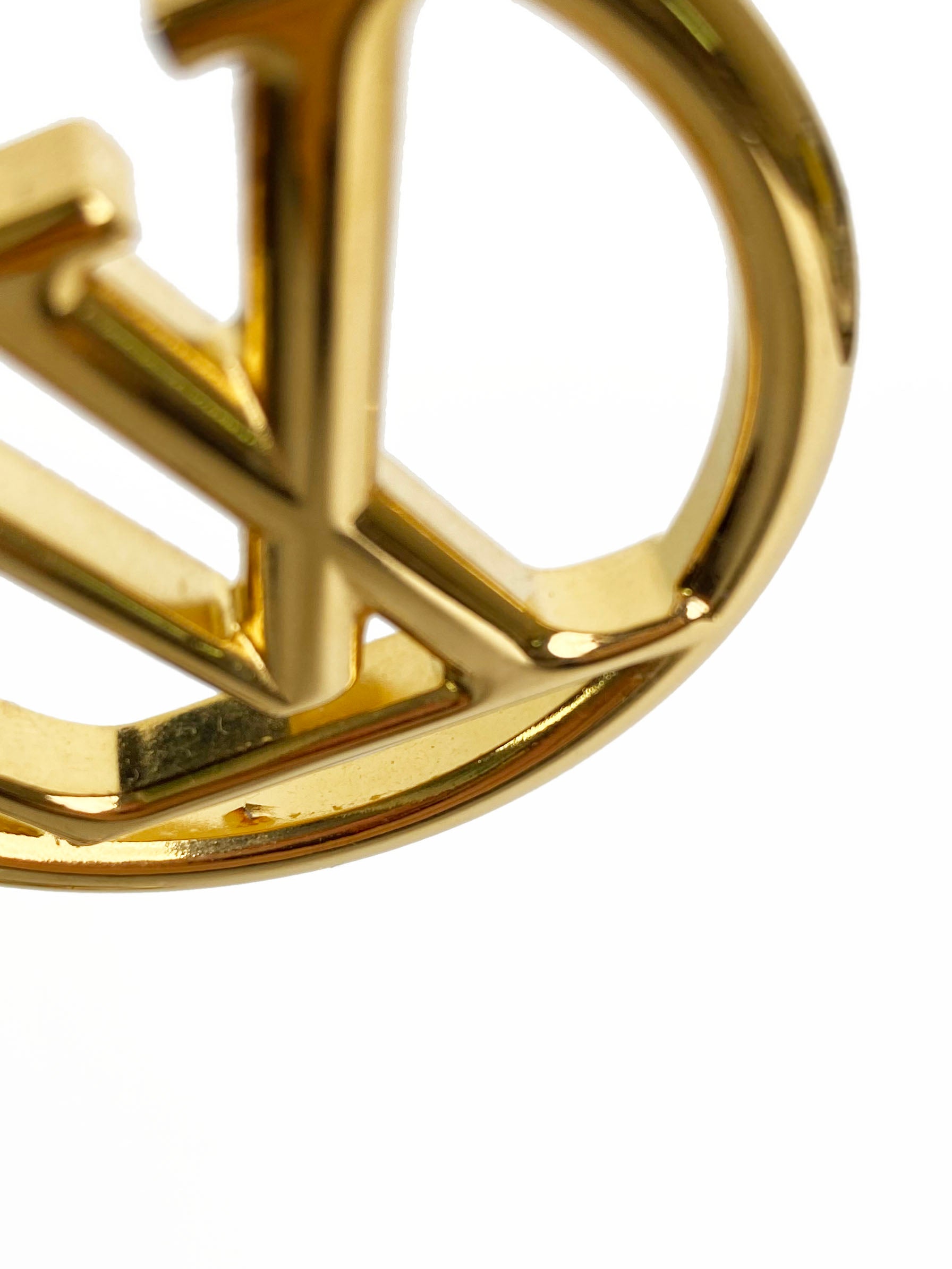 Louis Vuitton Louise Gold Hoop Earrings