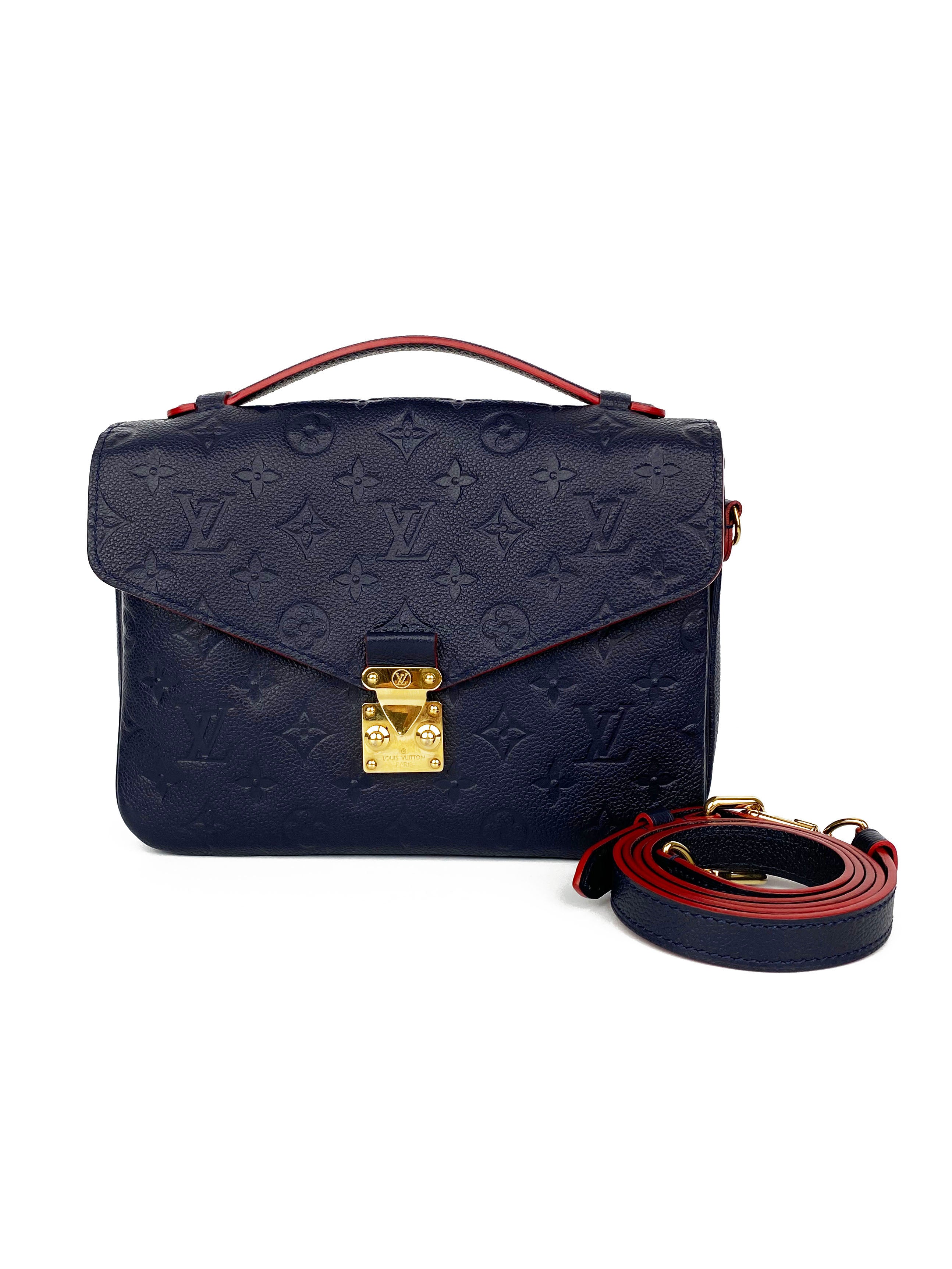 Louis Vuitton Navy Pochette Metis Bag