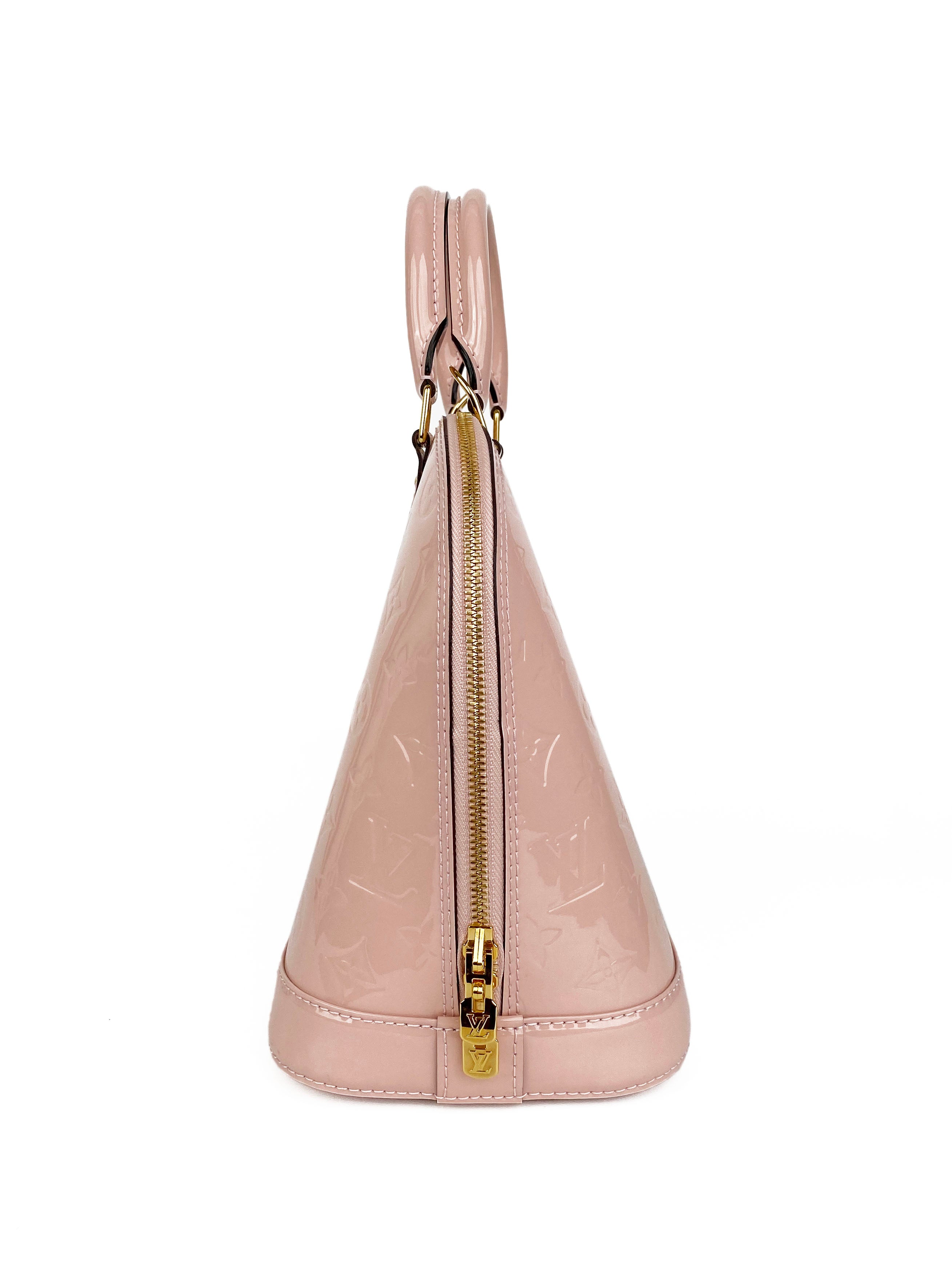 Louis Vuitton Pale Pink Vernis Alma PM Bag