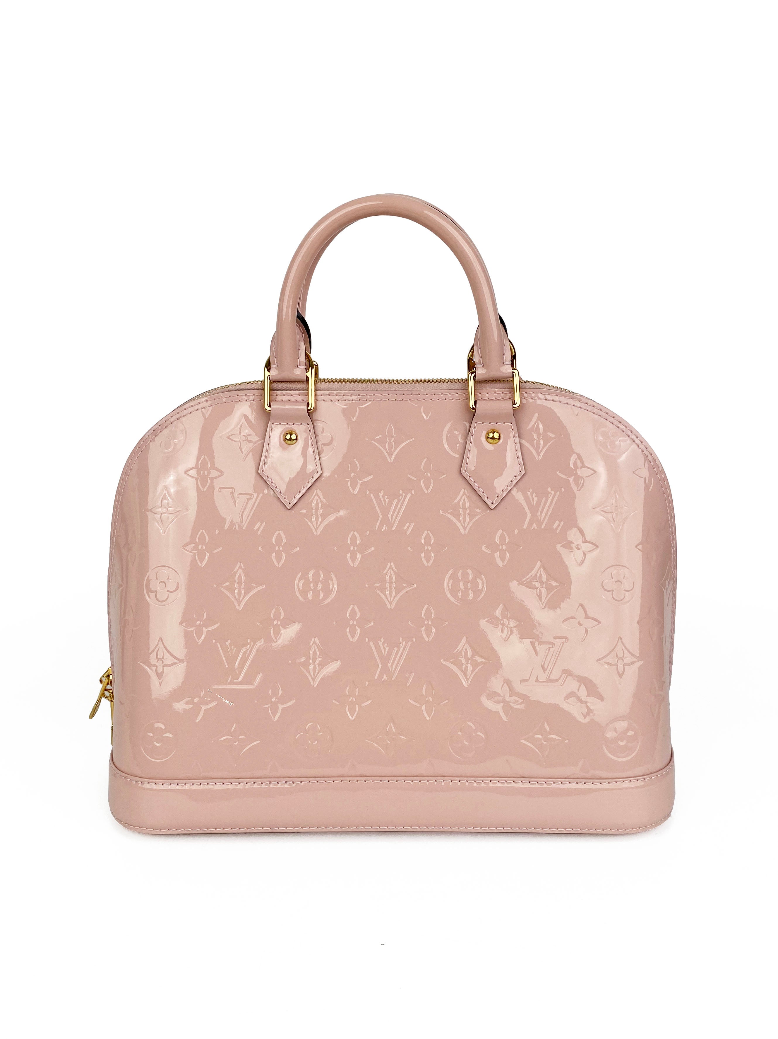 Louis Vuitton Pale Pink Vernis Alma PM Bag