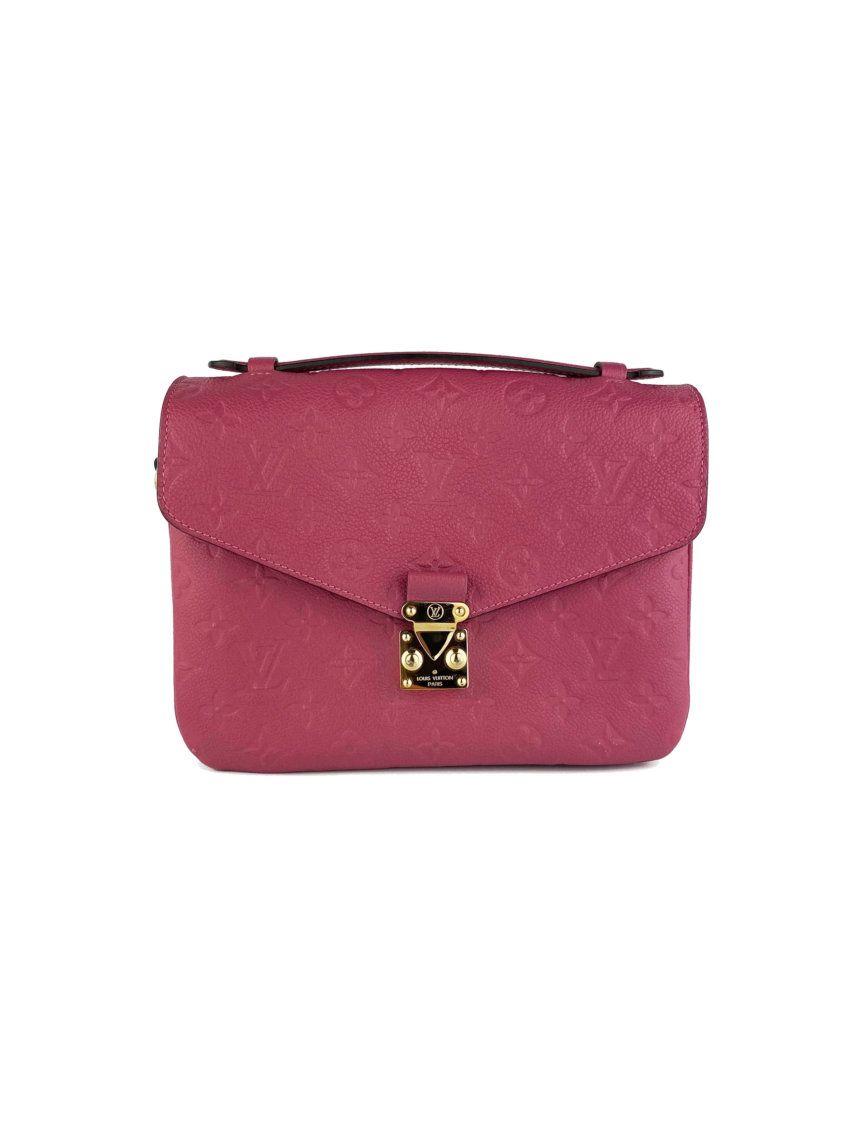 Louis Vuitton Pochette Metis Empreinte Rose Bruyere Bag