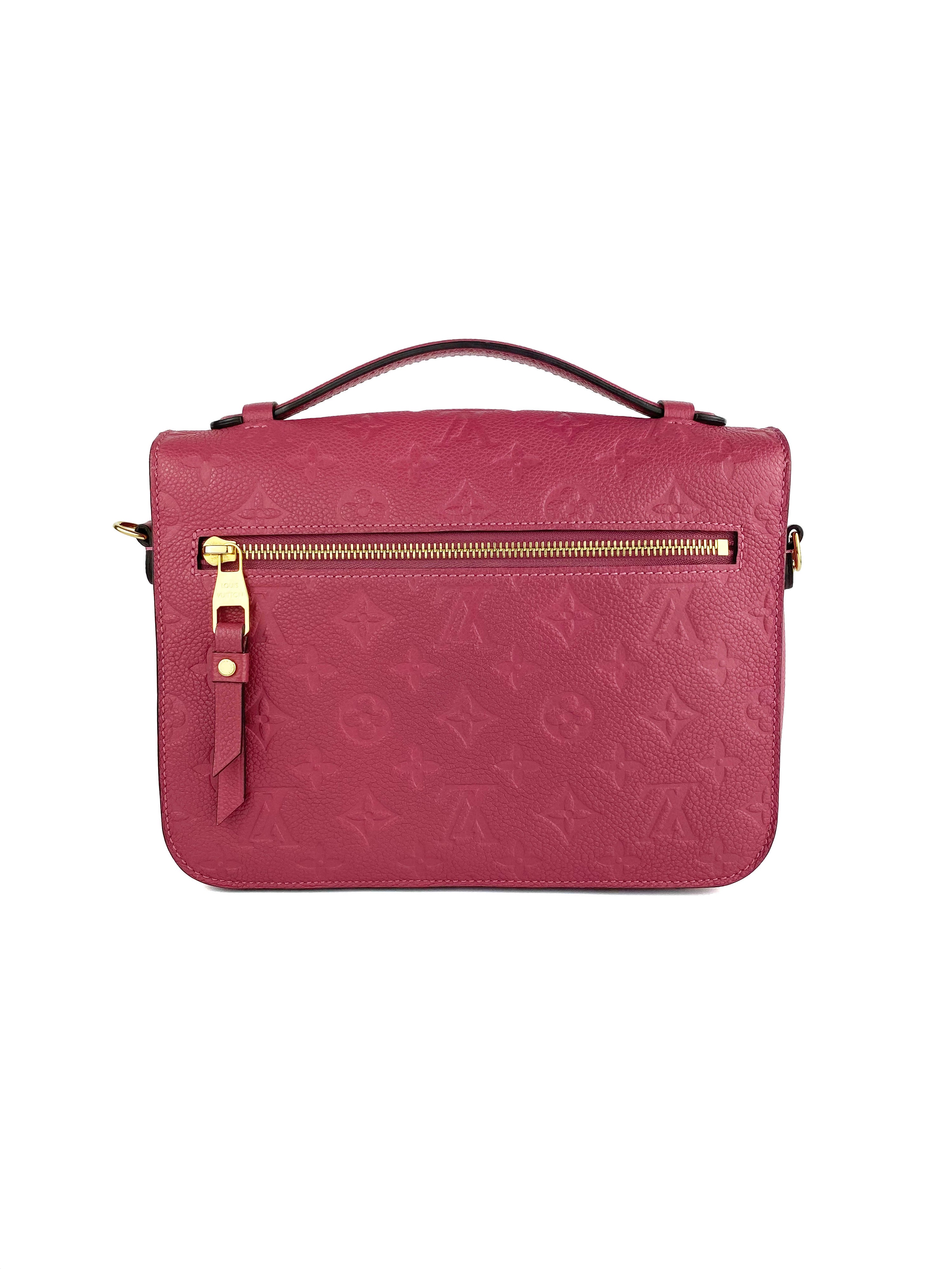 Louis Vuitton Pochette Metis Empreinte Rose Bruyere Bag