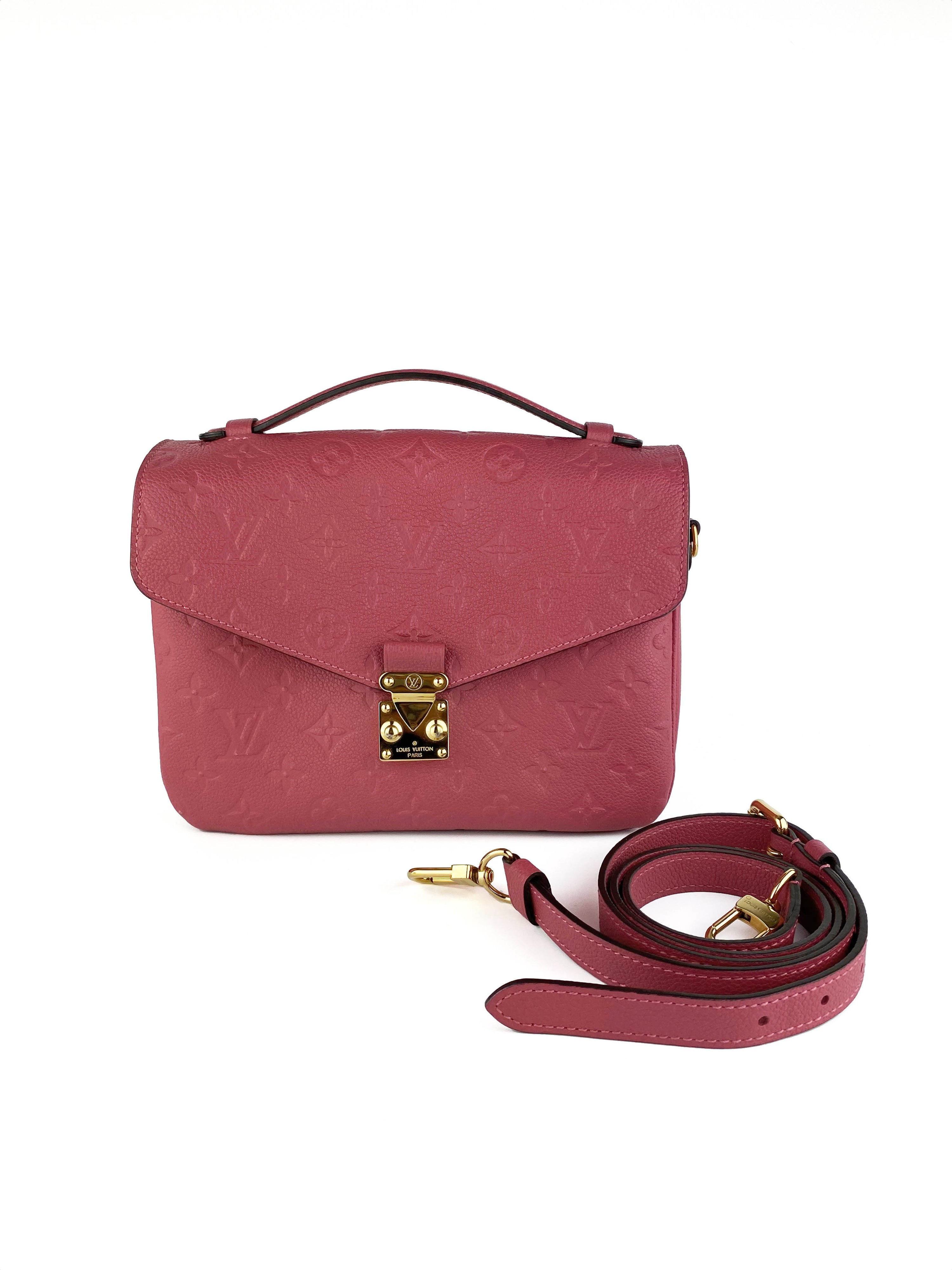 Louis Vuitton Pochette Metis Empreinte Rose Bruyere Bag