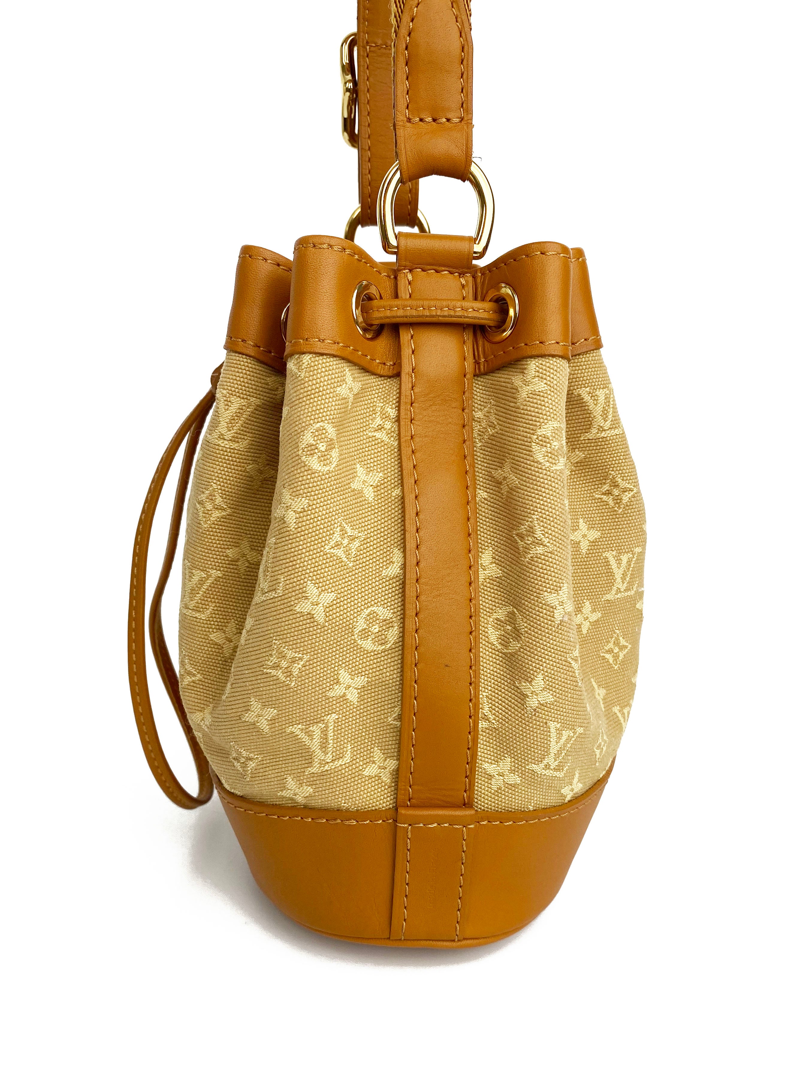 Louis Vuitton Tan Mini Noelie Bucket Bag