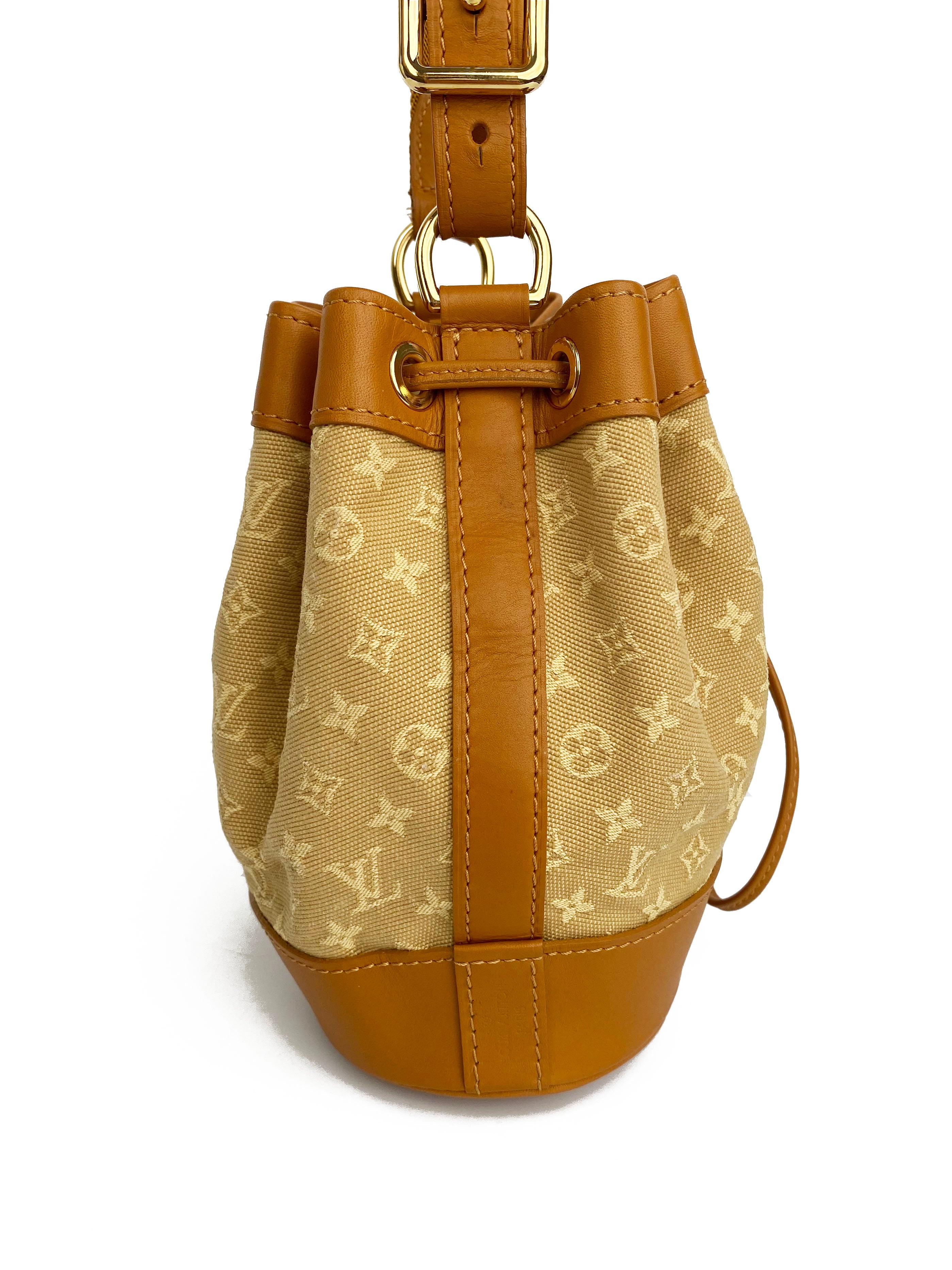 Louis Vuitton Tan Mini Noelie Bucket Bag