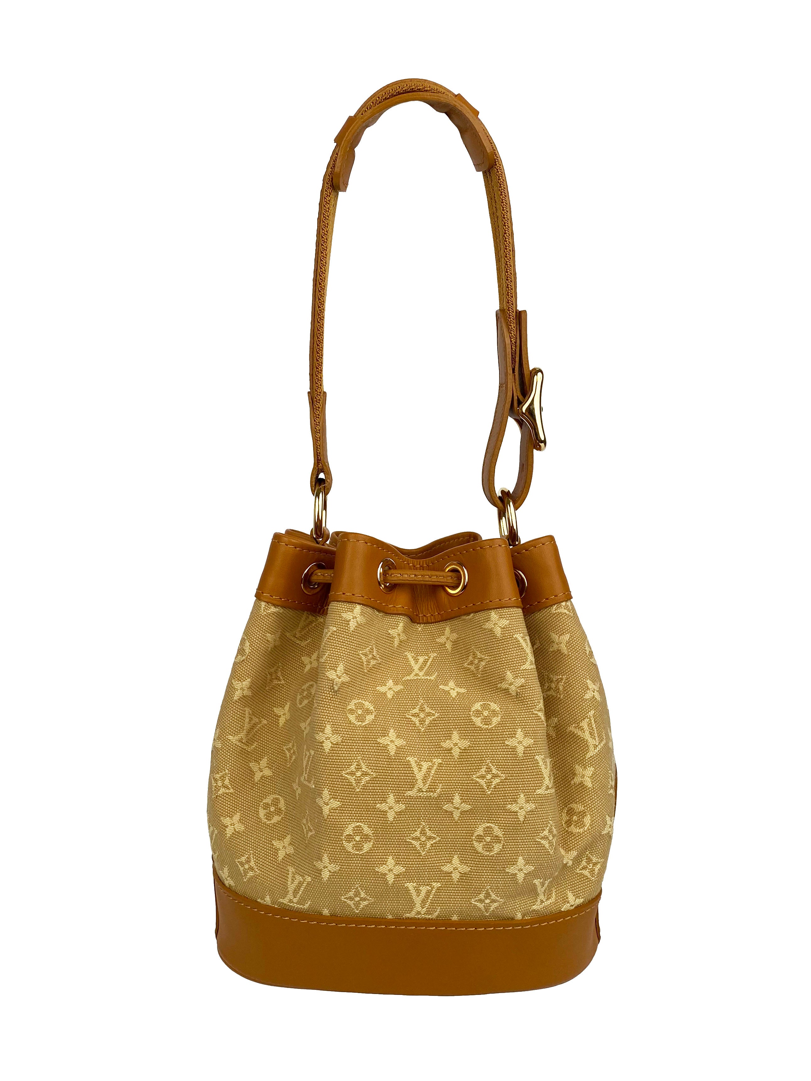 Louis Vuitton Tan Mini Noelie Bucket Bag