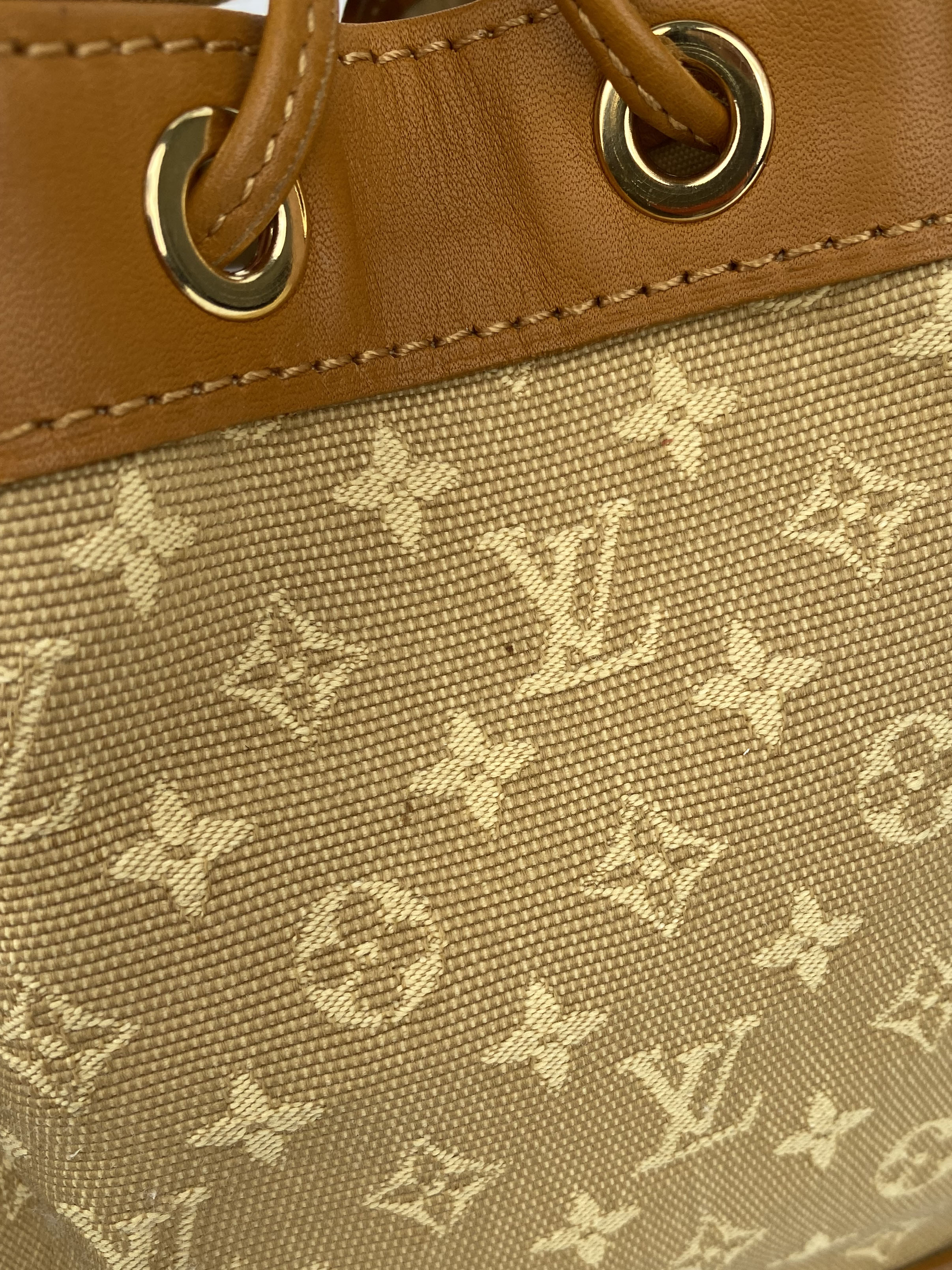 Louis Vuitton Tan Mini Noelie Bucket Bag