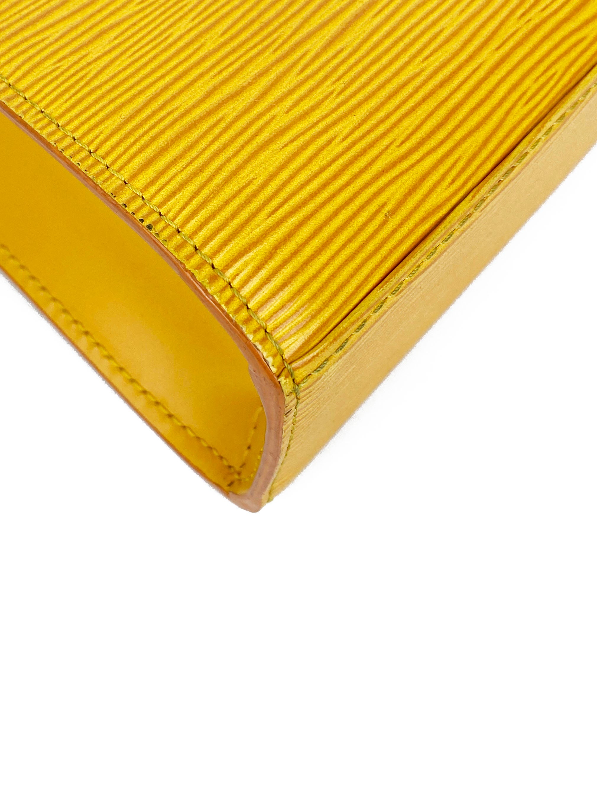 Louis Vuitton Yellow Malesherbes Epi Top Handle Bag