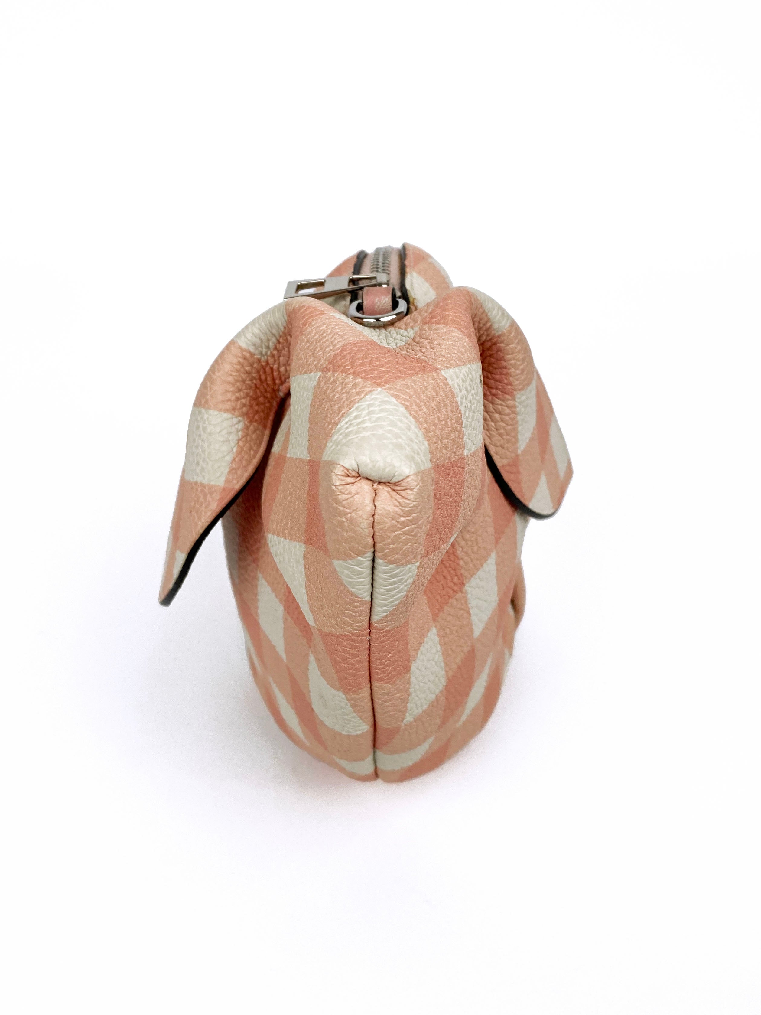 Loewe Pink Gingham Bunny Bag