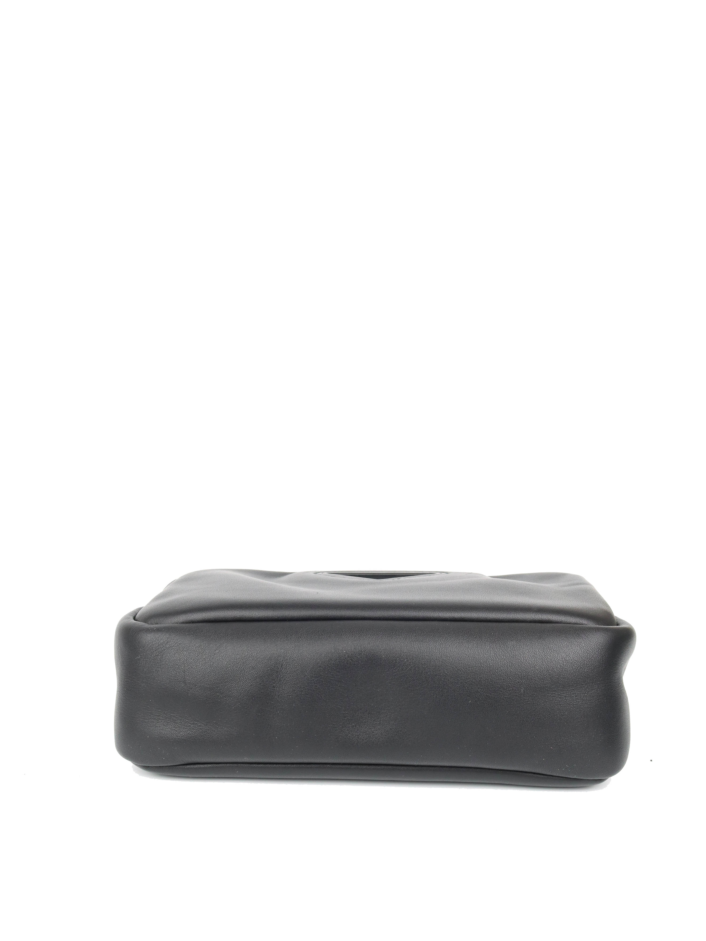 Prada Black Leather Compact Camera Bag