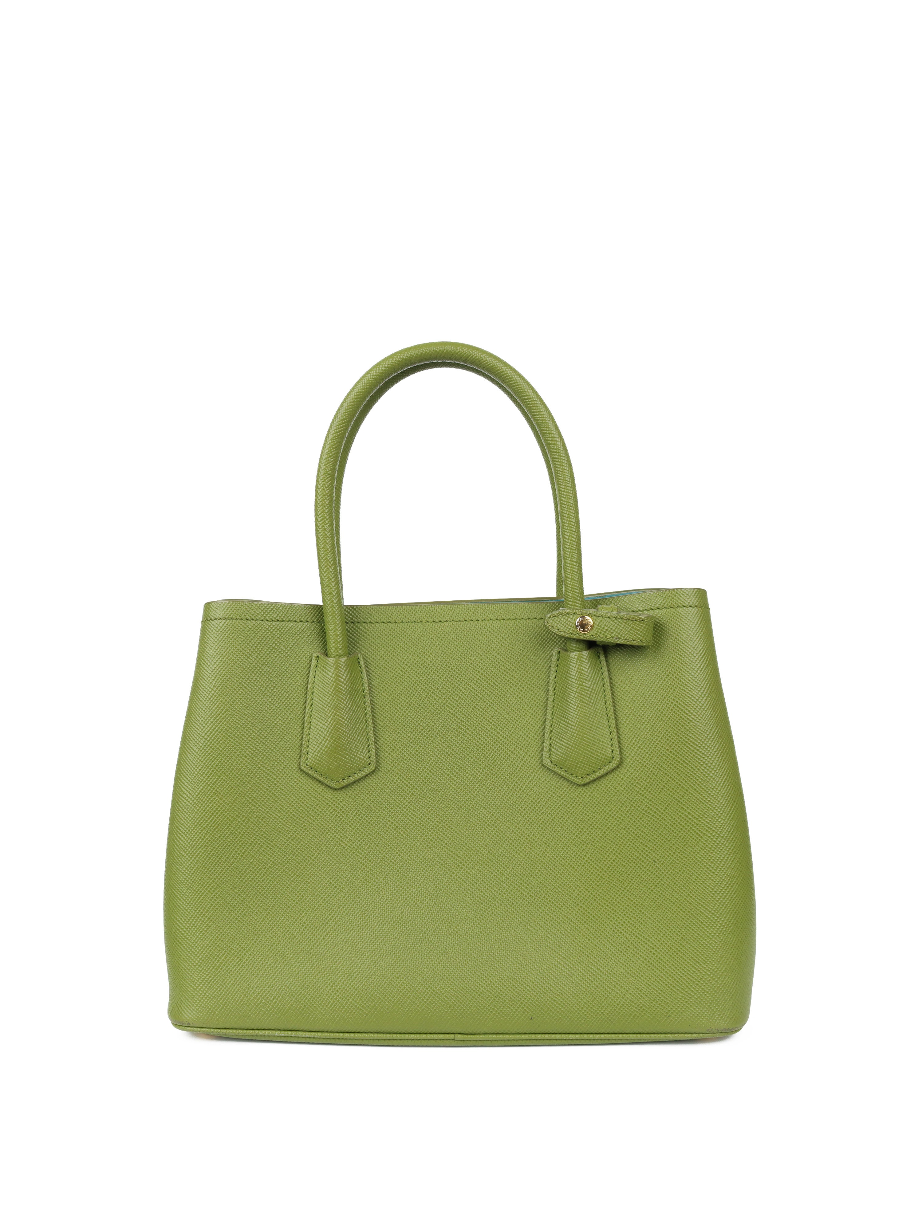 Prada Green Medium Double Bag