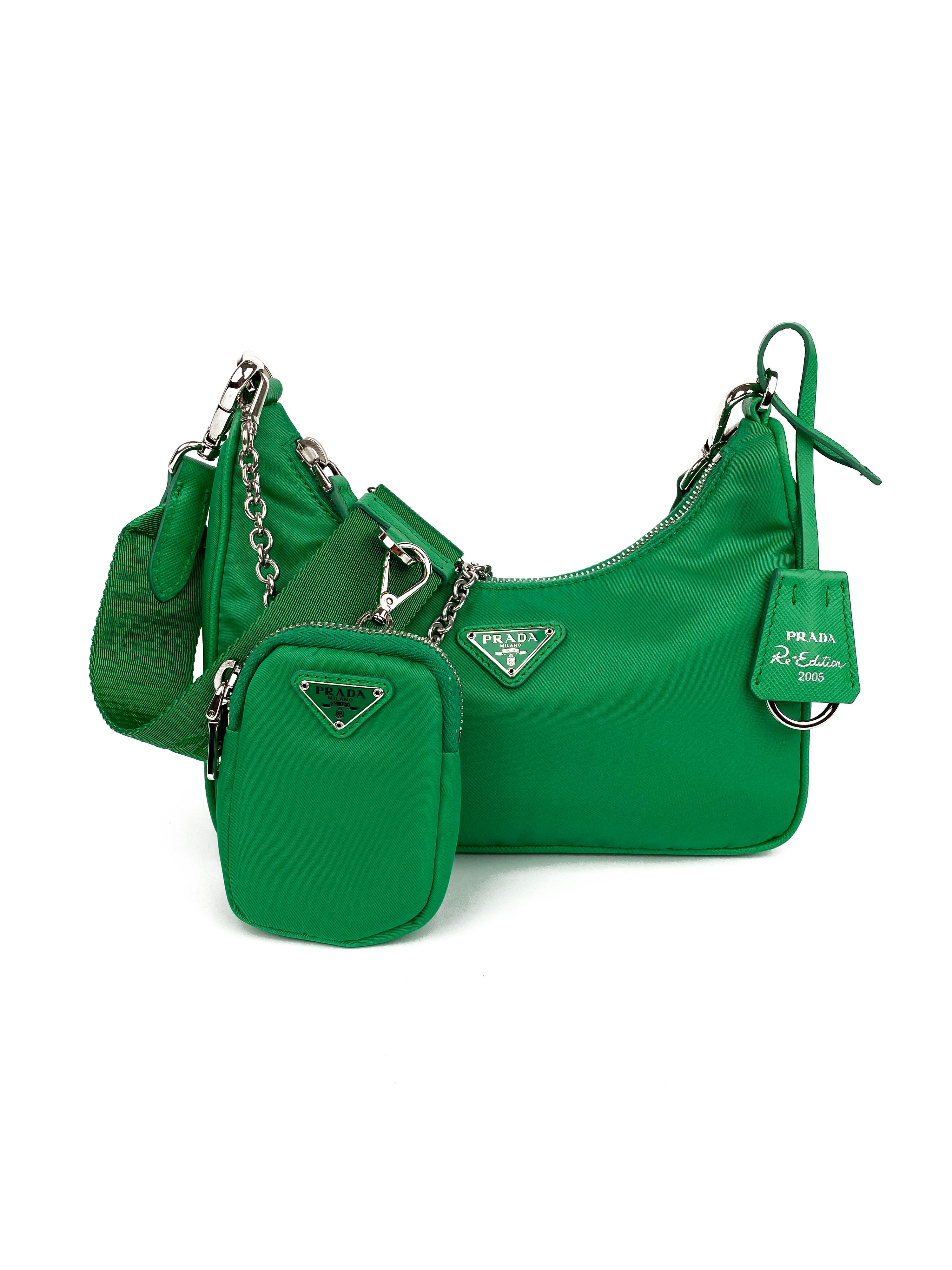 Prada Green Re-edition 2005 Re-nylon Bag