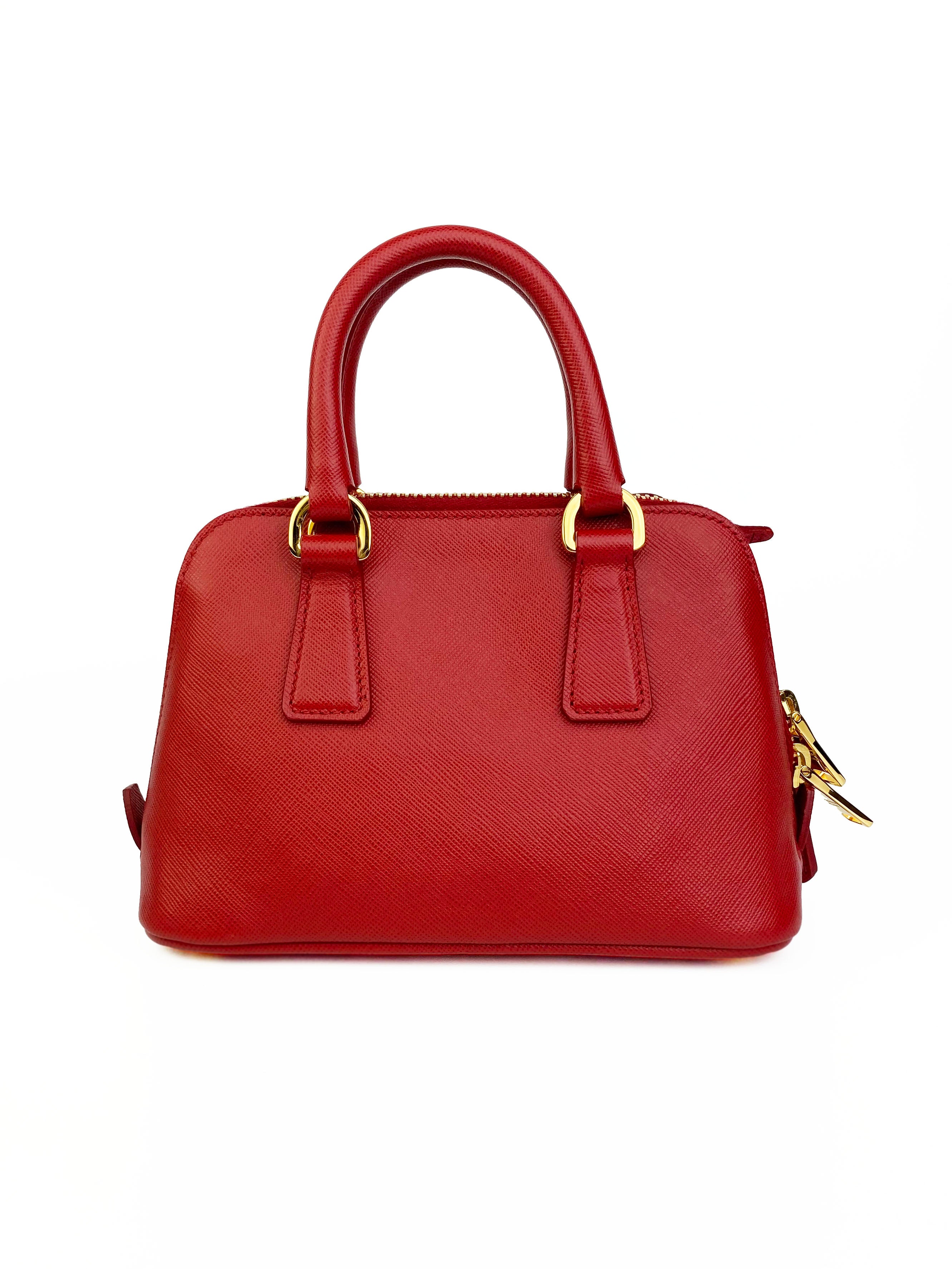 Prada Mini Red Crossbody Bag