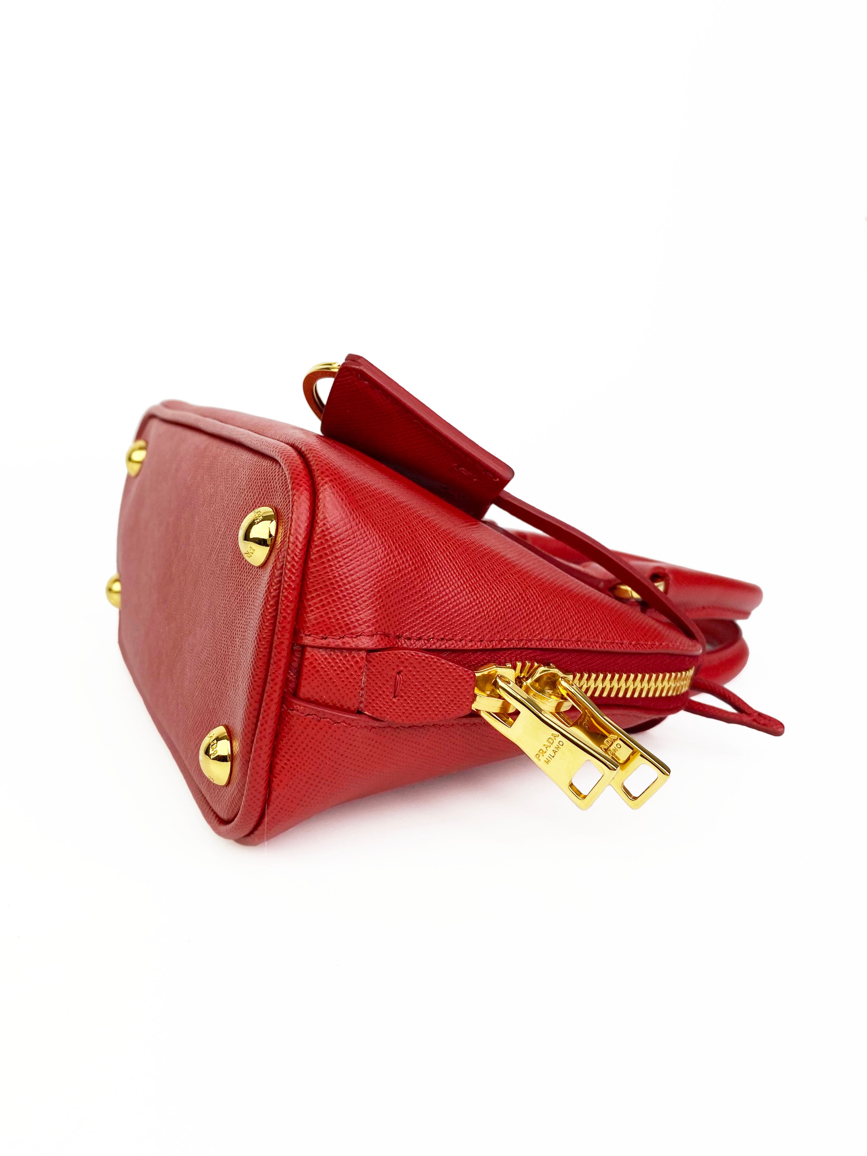 Prada Mini Red Crossbody Bag