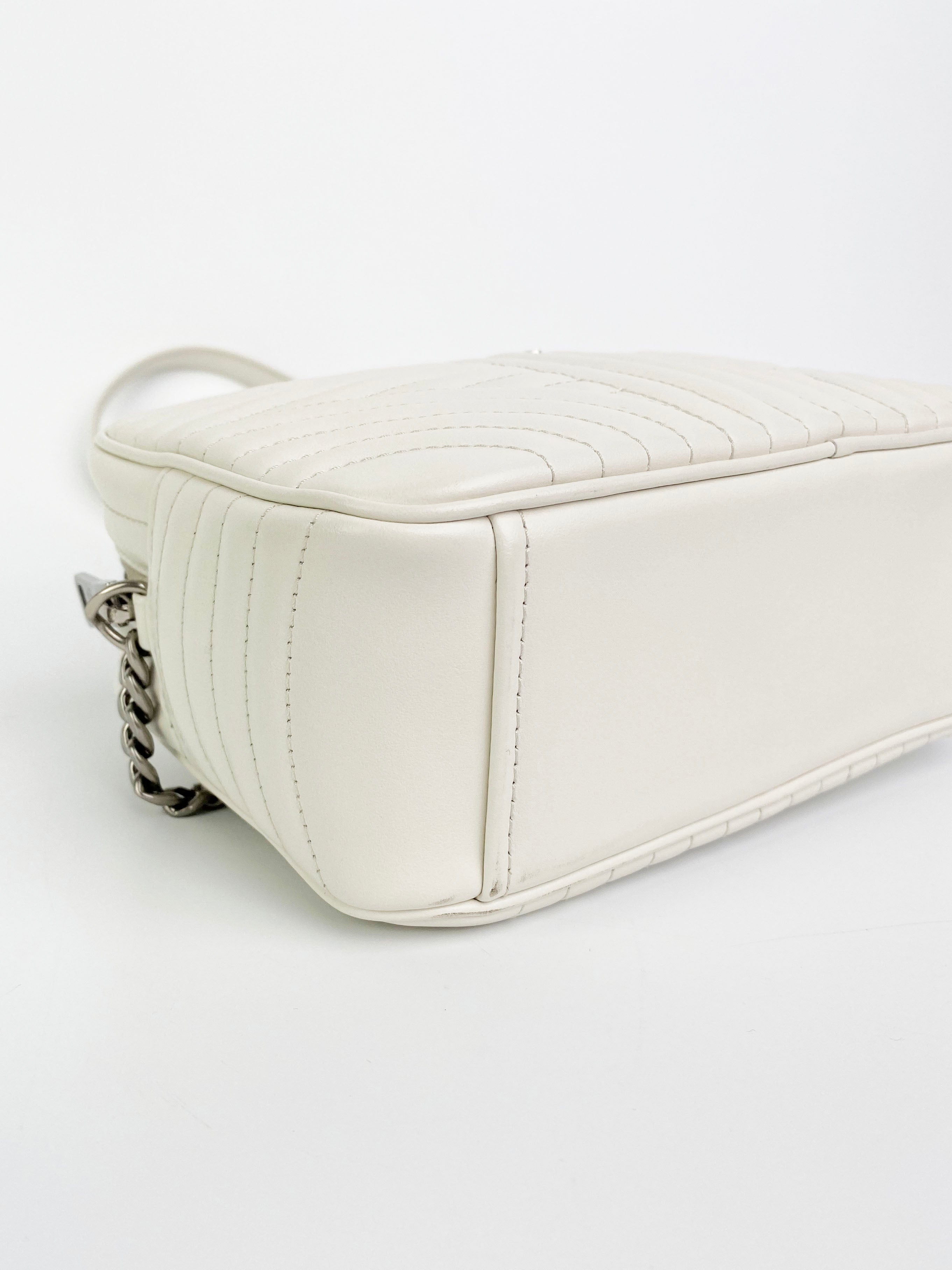 Prada Large White Diagramme Bag