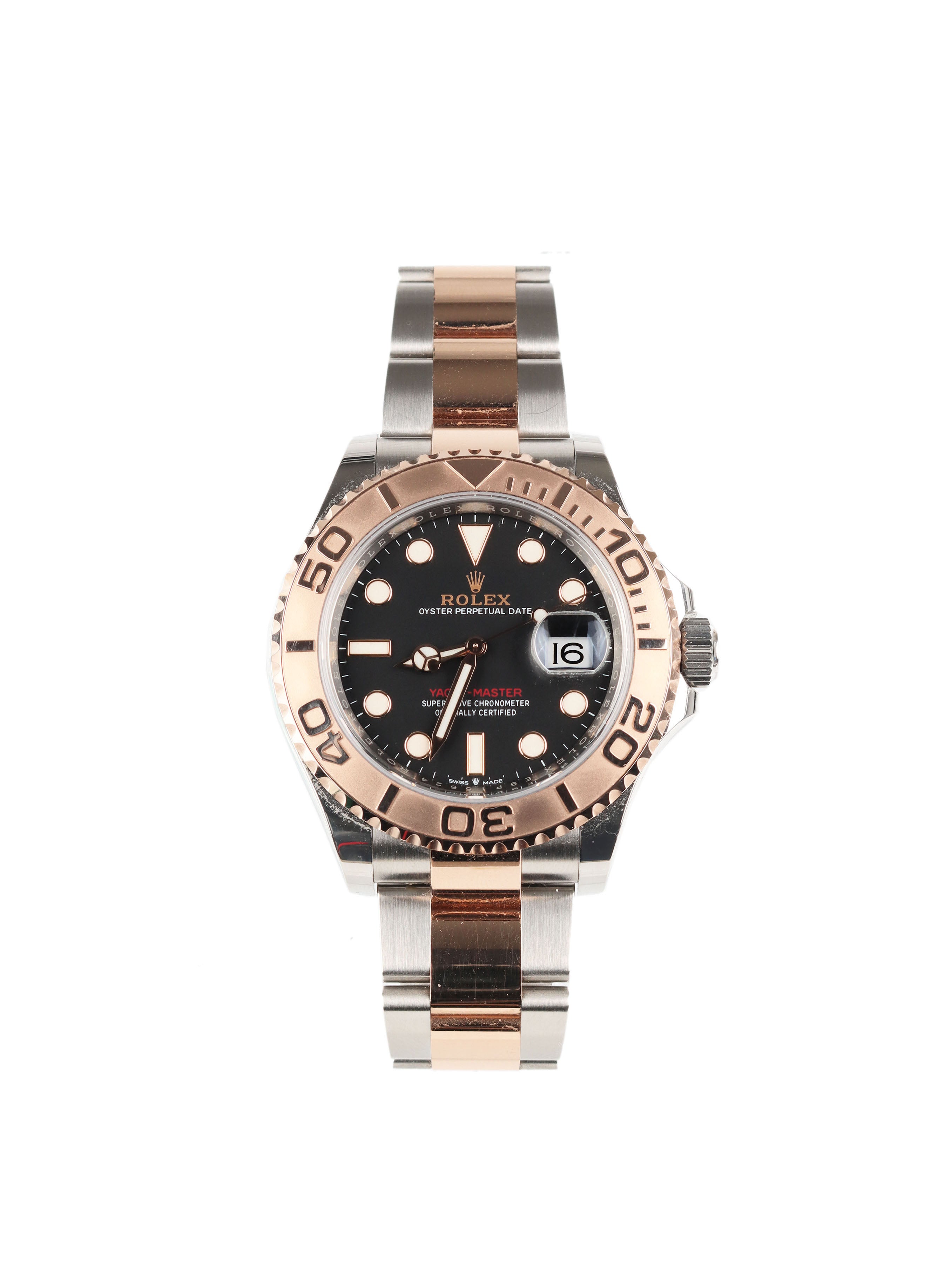 Rolex Yacht-Master Black Dial 40 Rose Gold/Steel