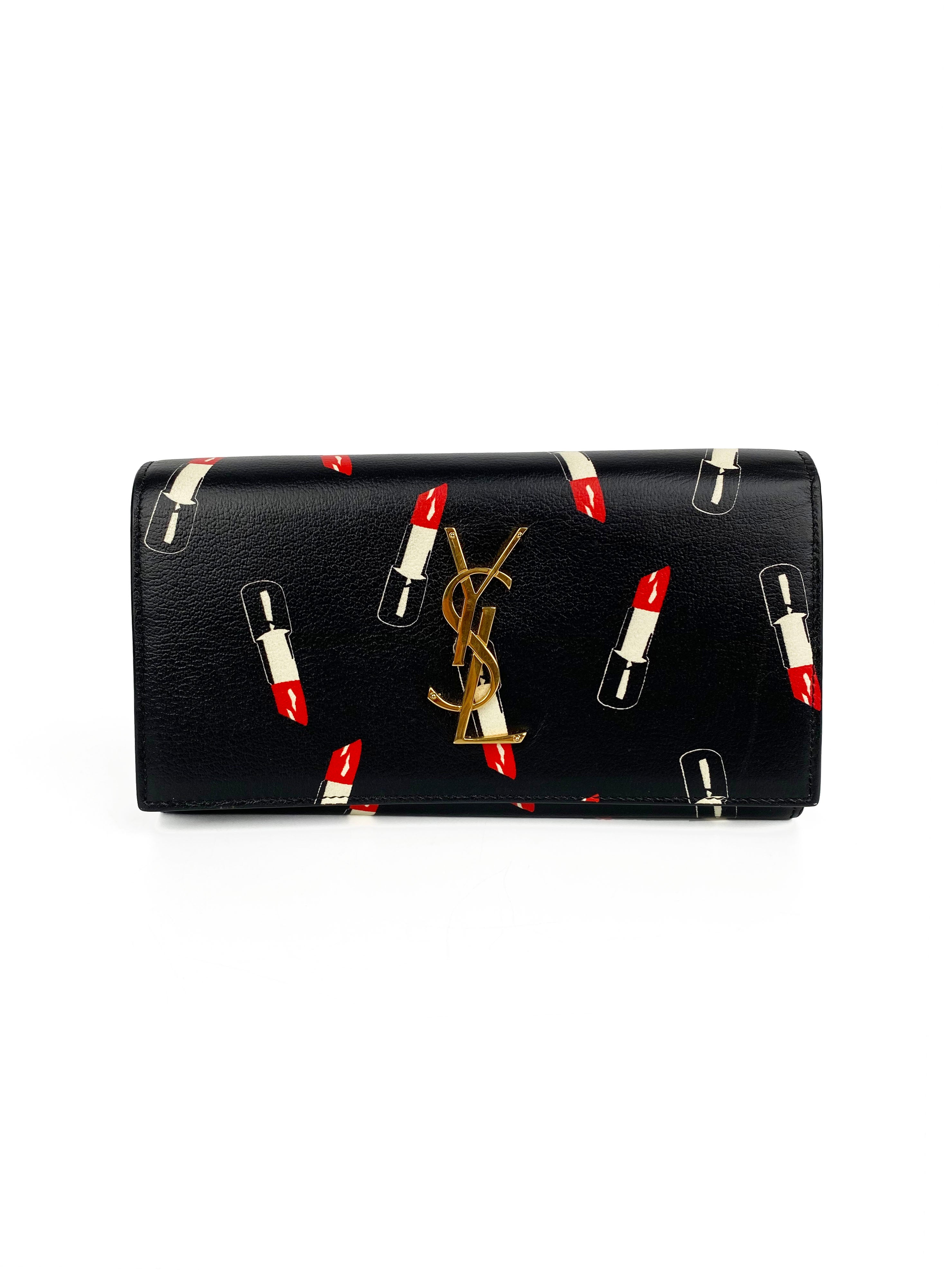 Saint Laurent Black Lipstick Wallet