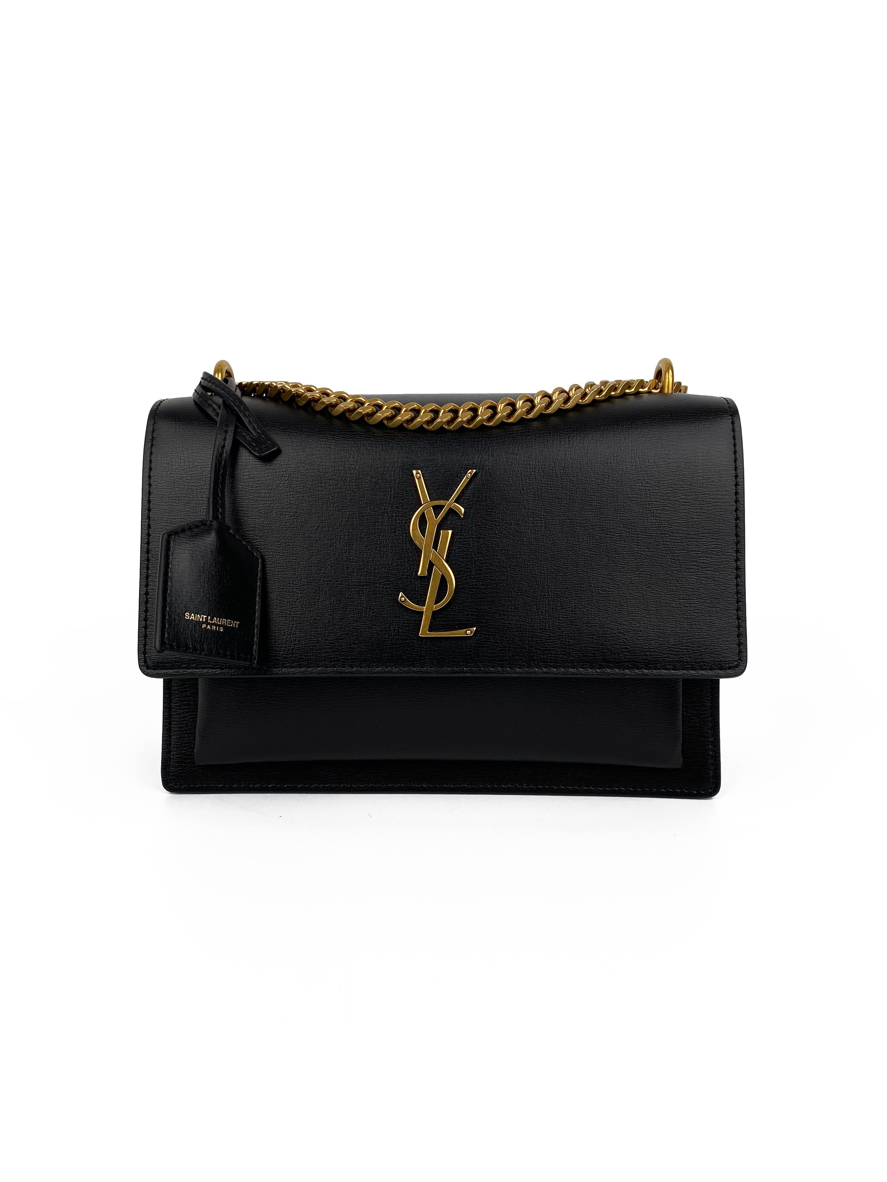 Saint Laurent Black Medium Sunset Bag