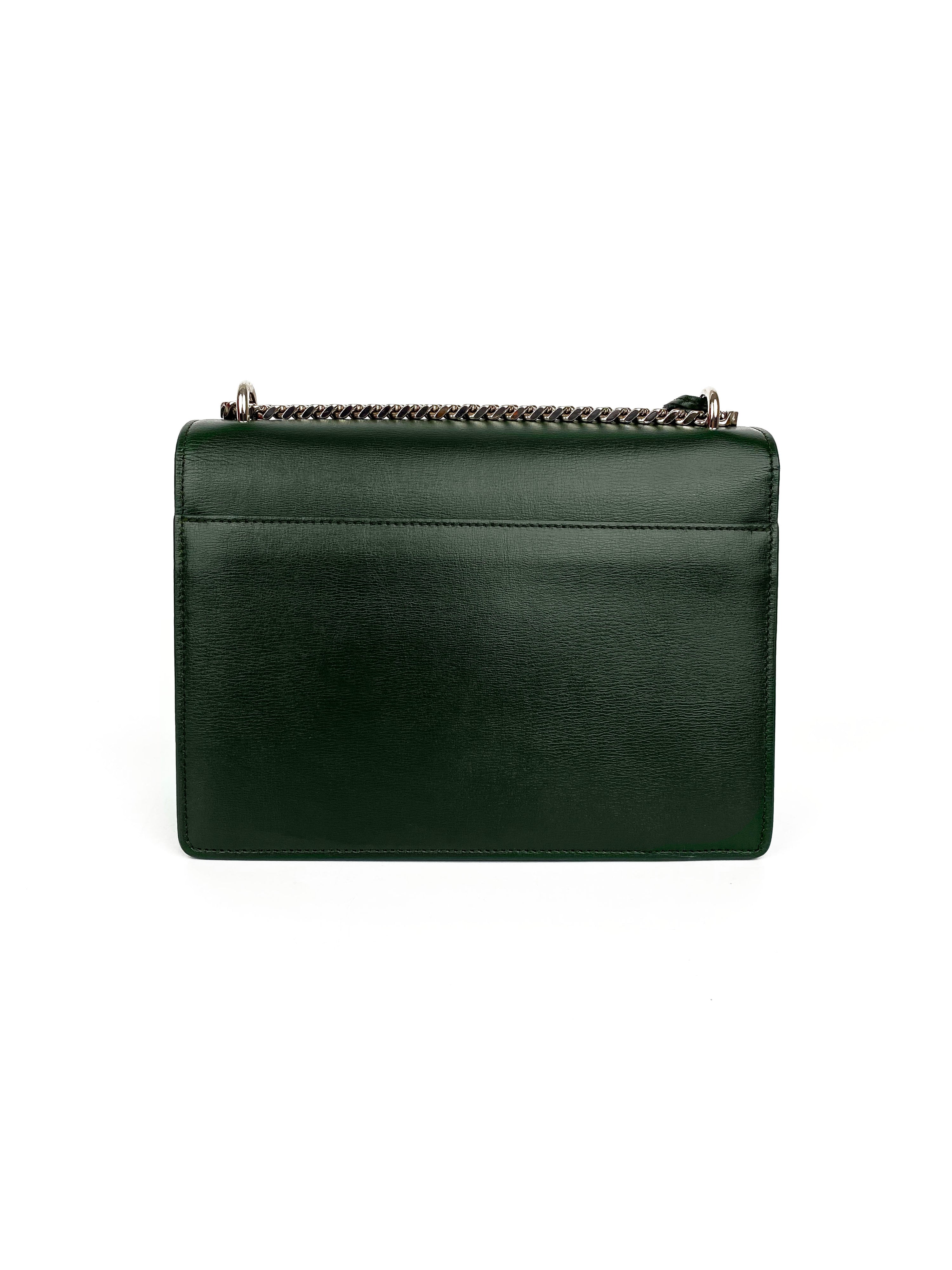 Saint Laurent Dark Green Medium Sunset Bag