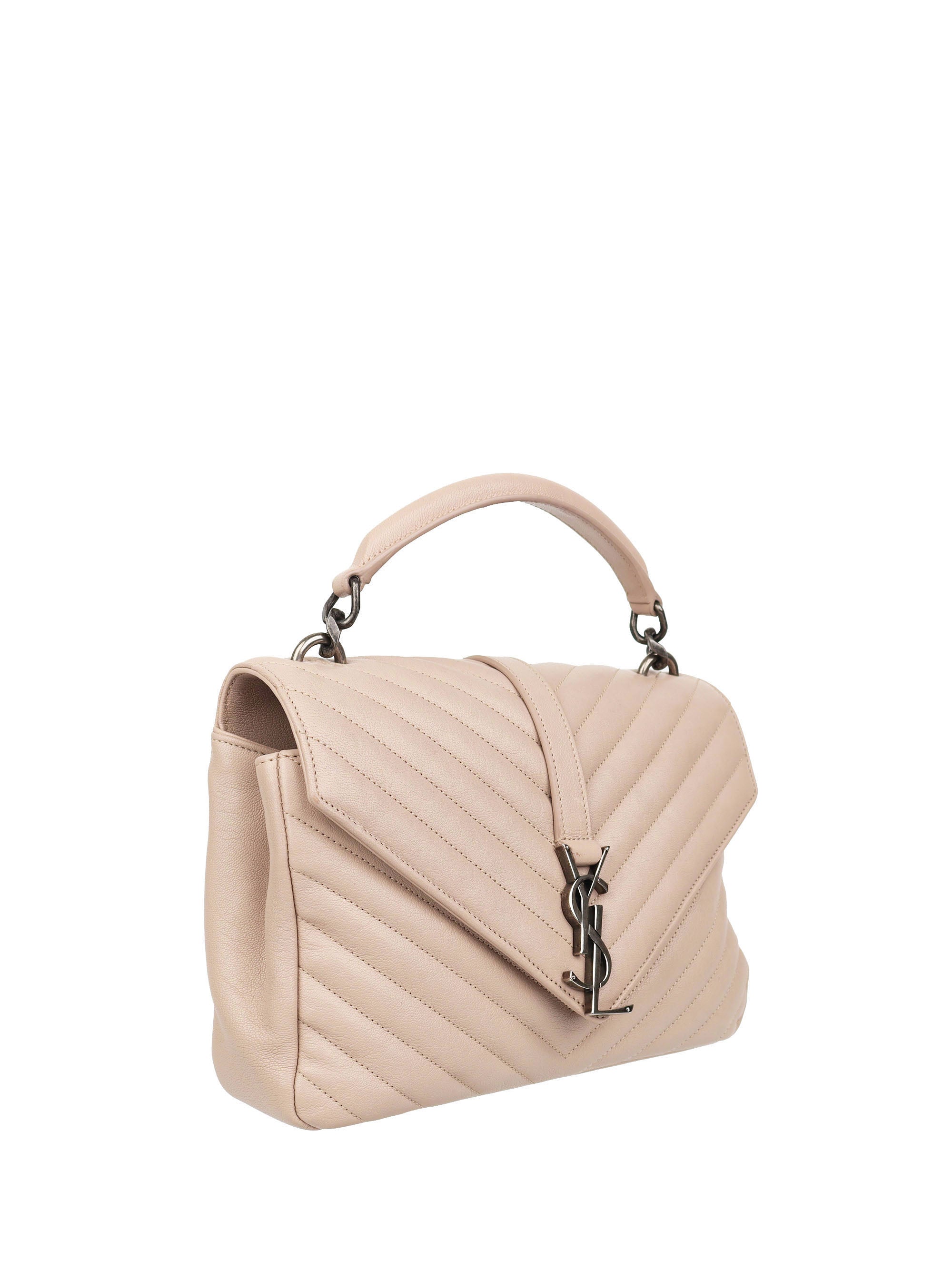 Saint Laurent Light Beige Medium College Bag