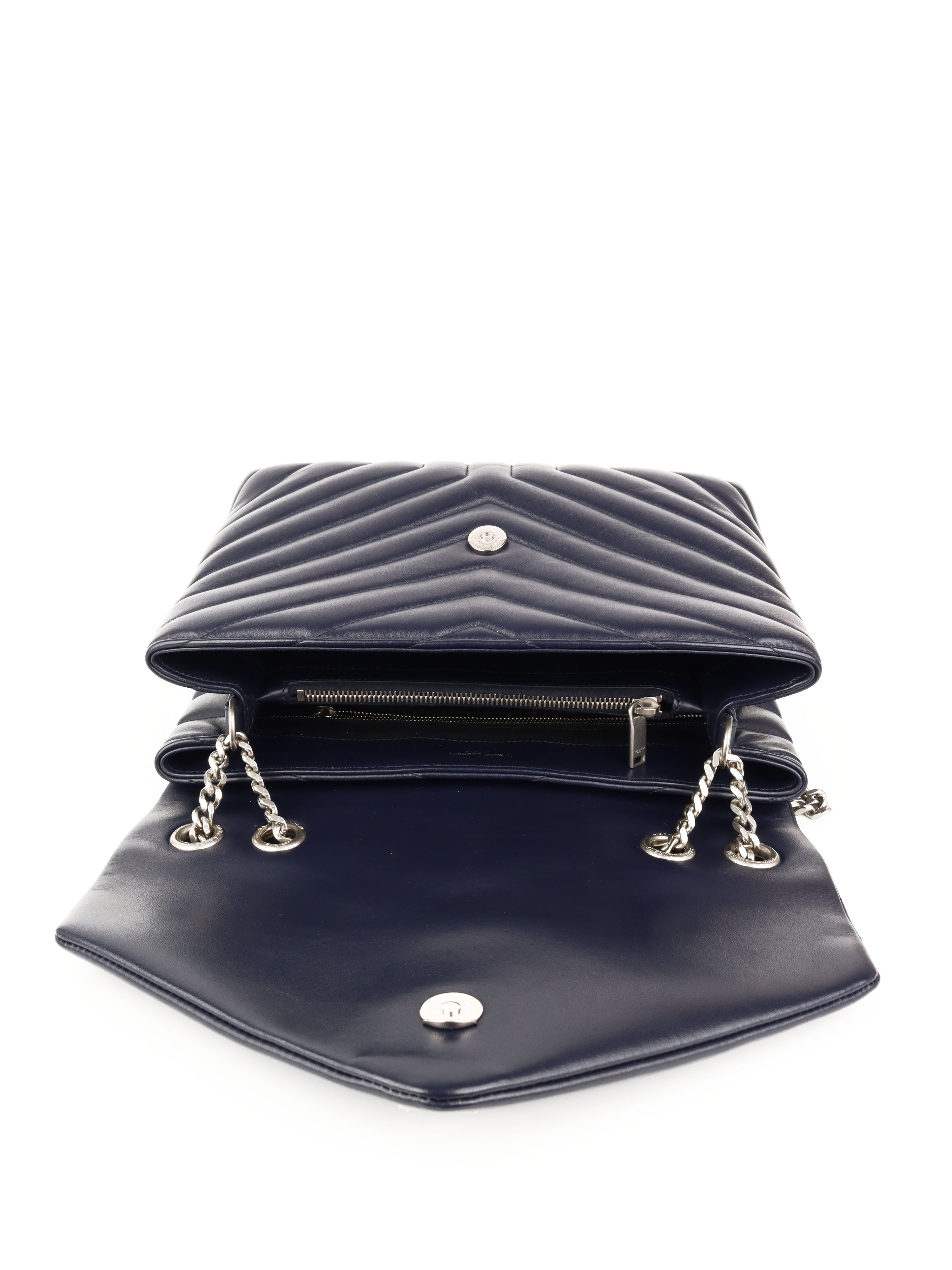 Saint Laurent Medium Navy Loulou Bag