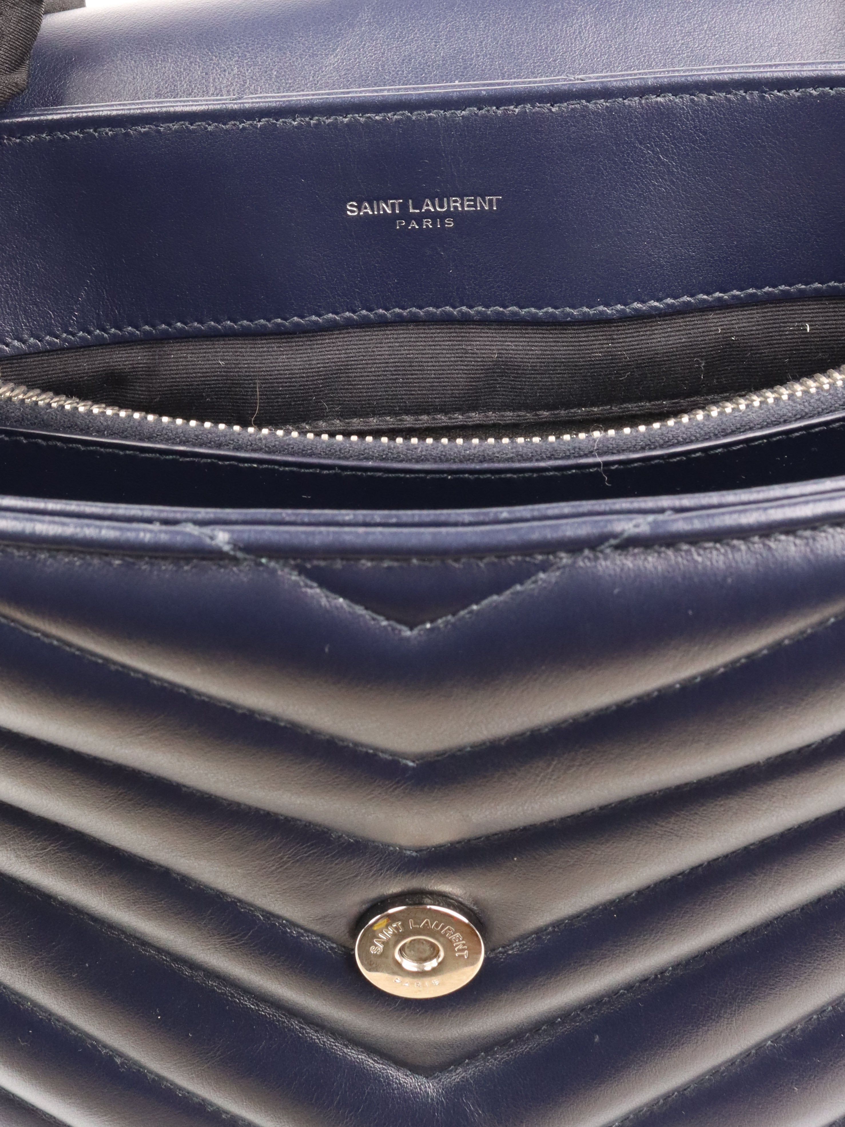 Saint Laurent Medium Navy Loulou Bag