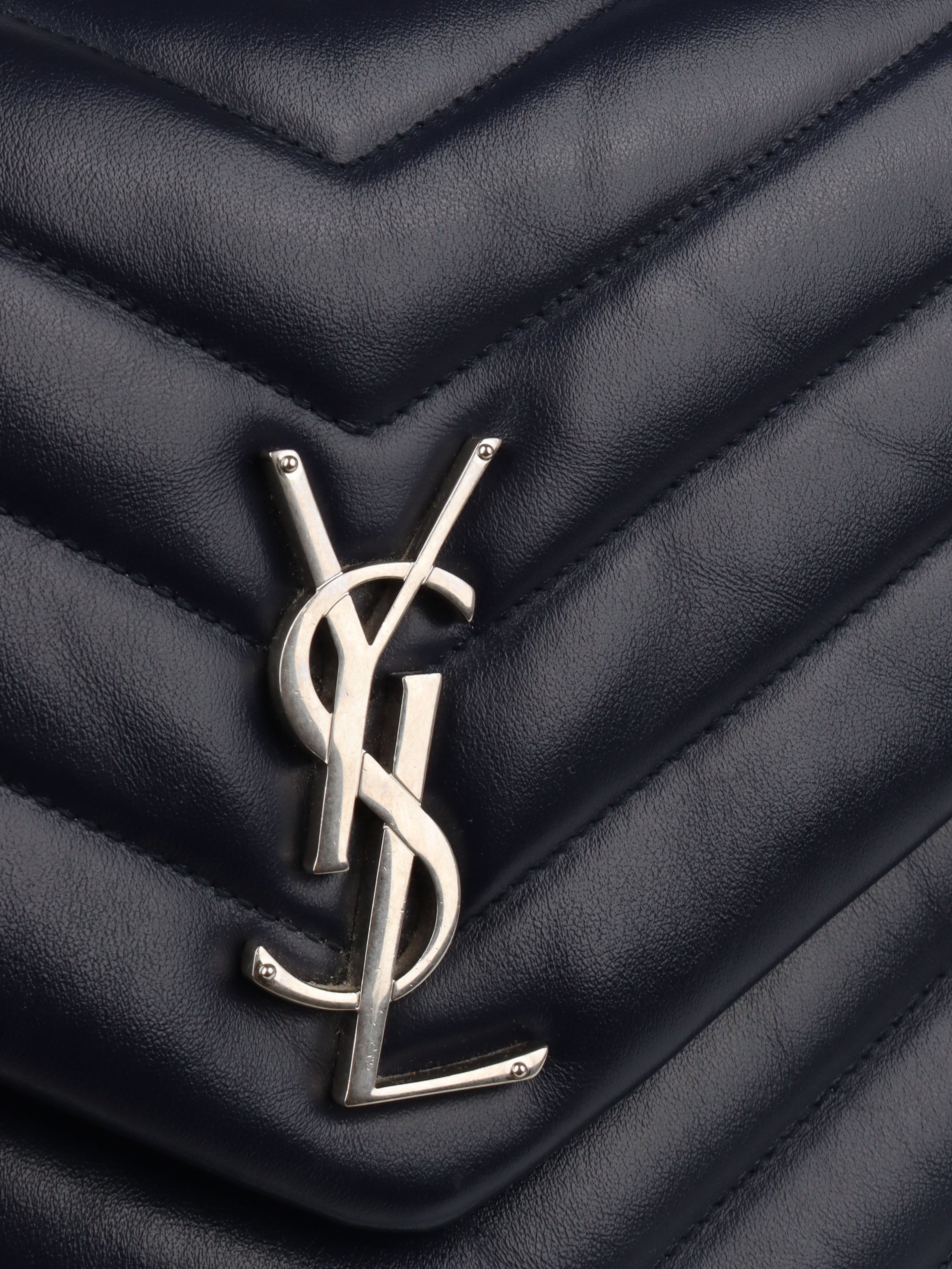 Saint Laurent Medium Navy Loulou Bag