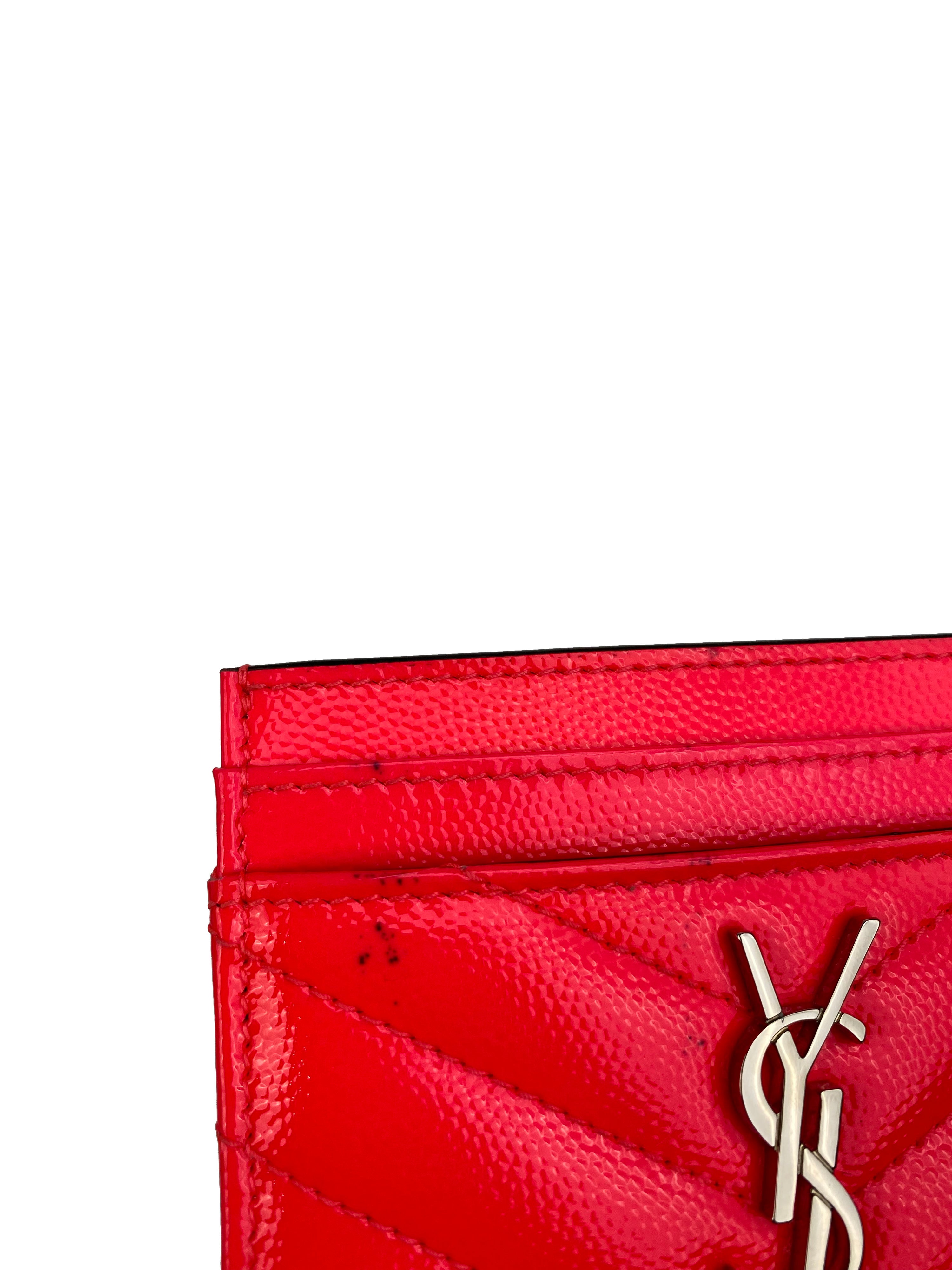 Saint Laurent Neon Pink Cardholder