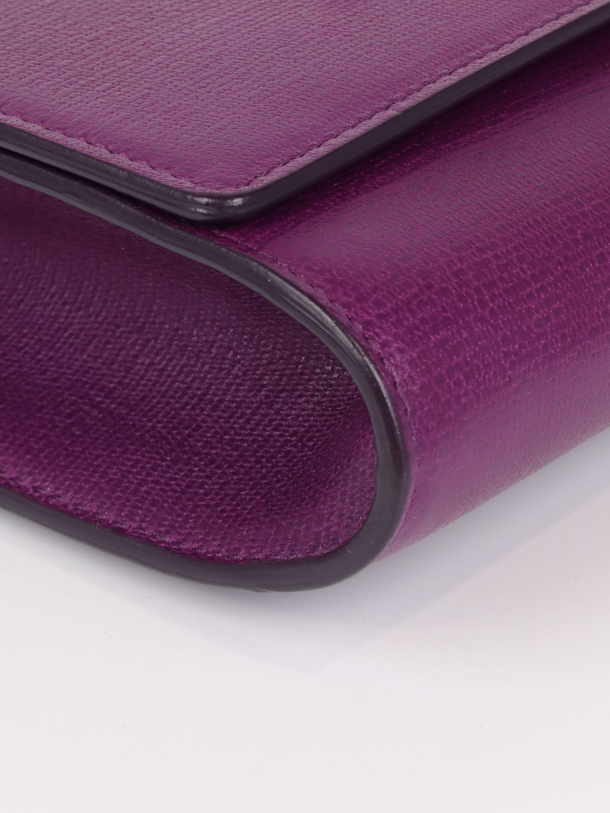 Saint Laurent Purple Y Ligne Clutch