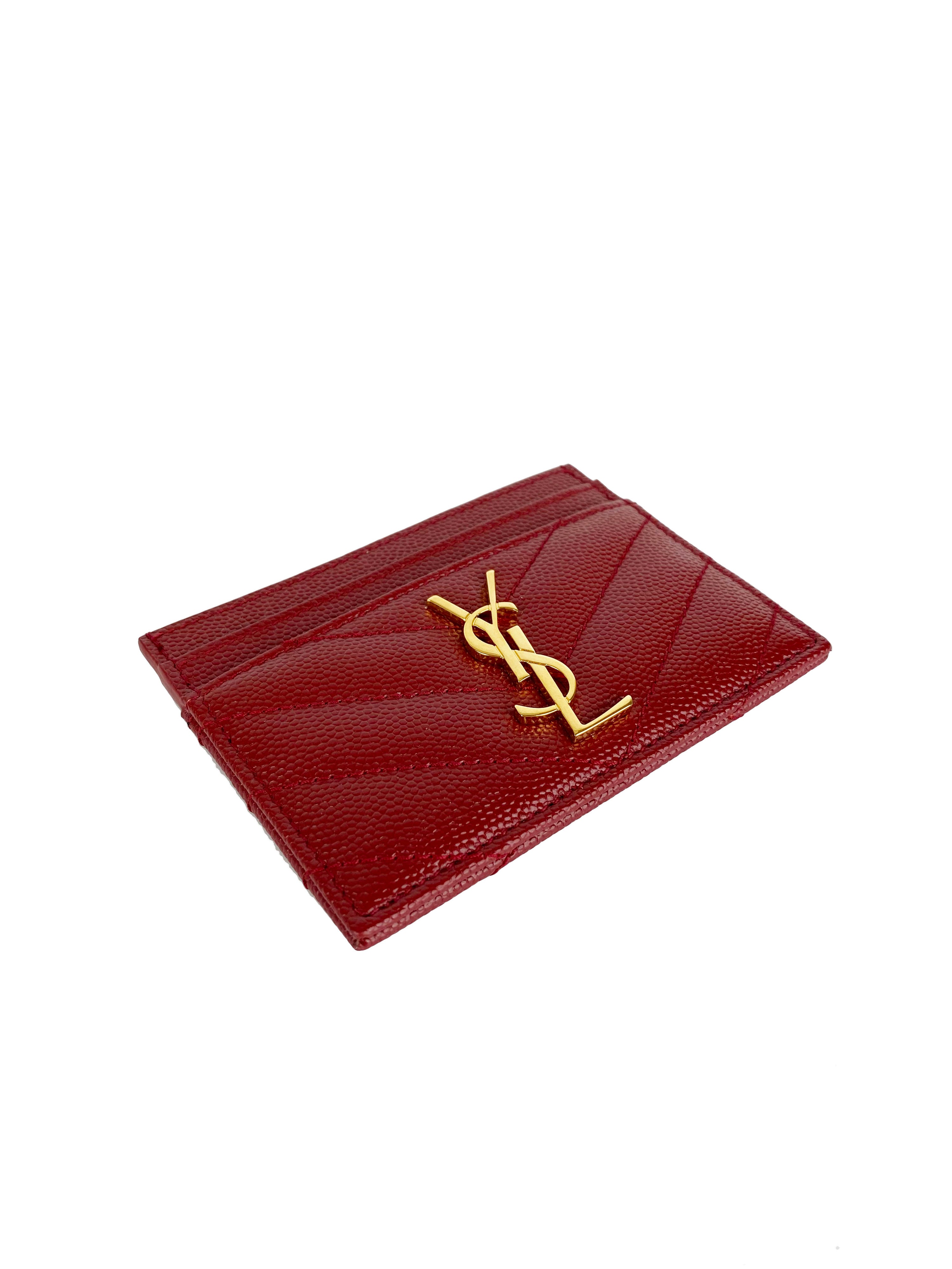 Saint Laurent Red Cardholder