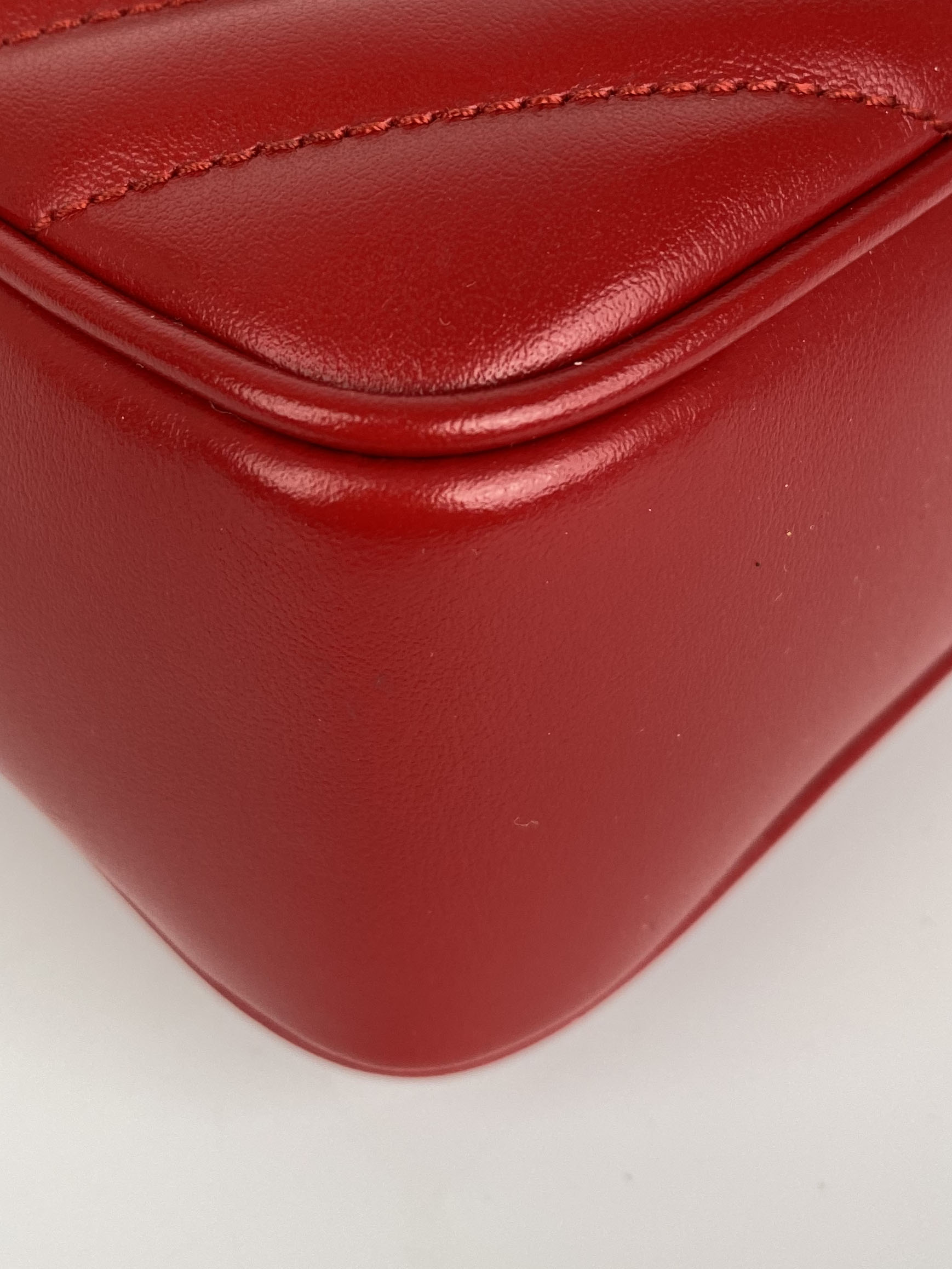 Saint Laurent Red Lou Camera Bag