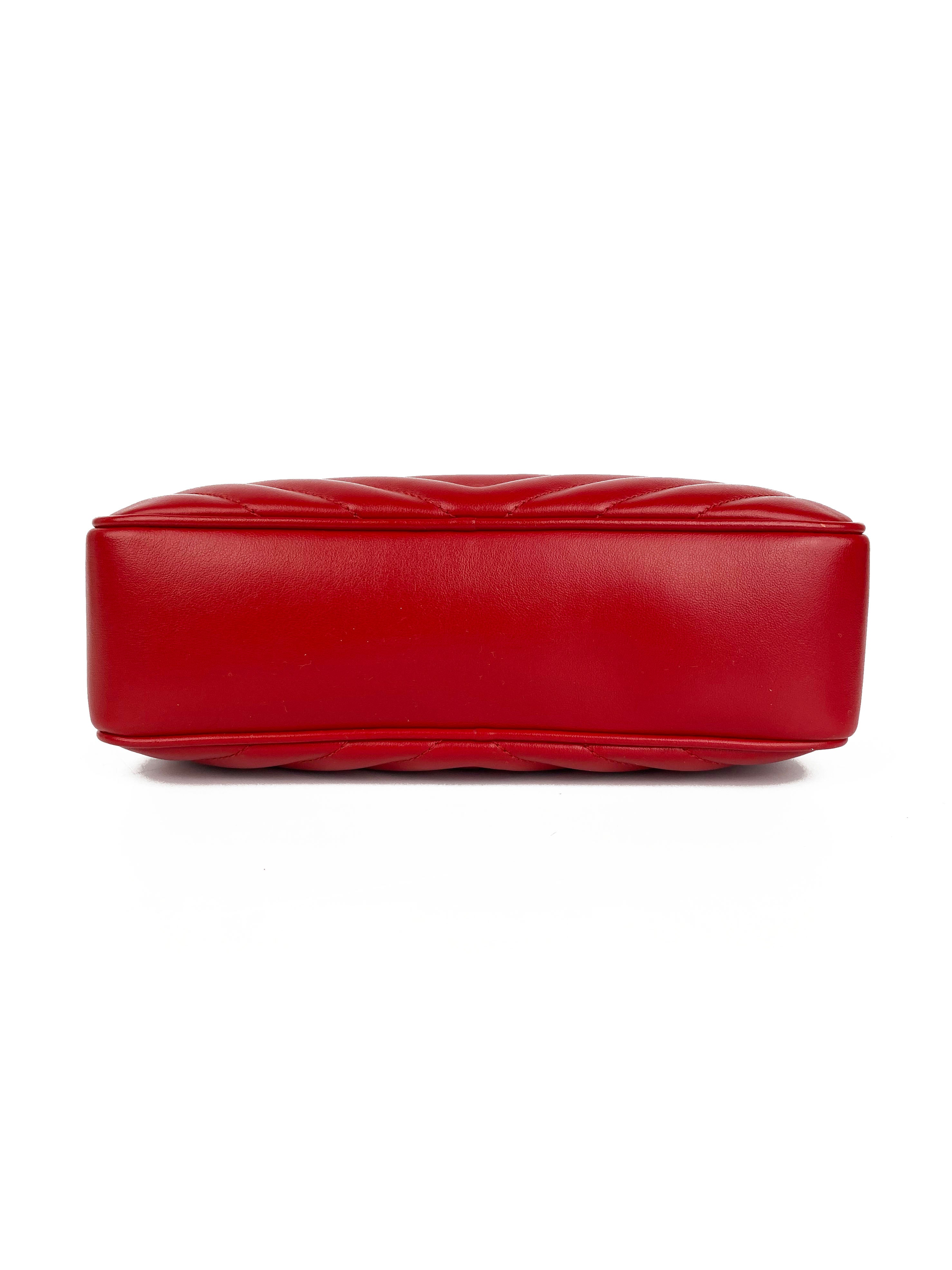 Saint Laurent Red Lou Camera Bag