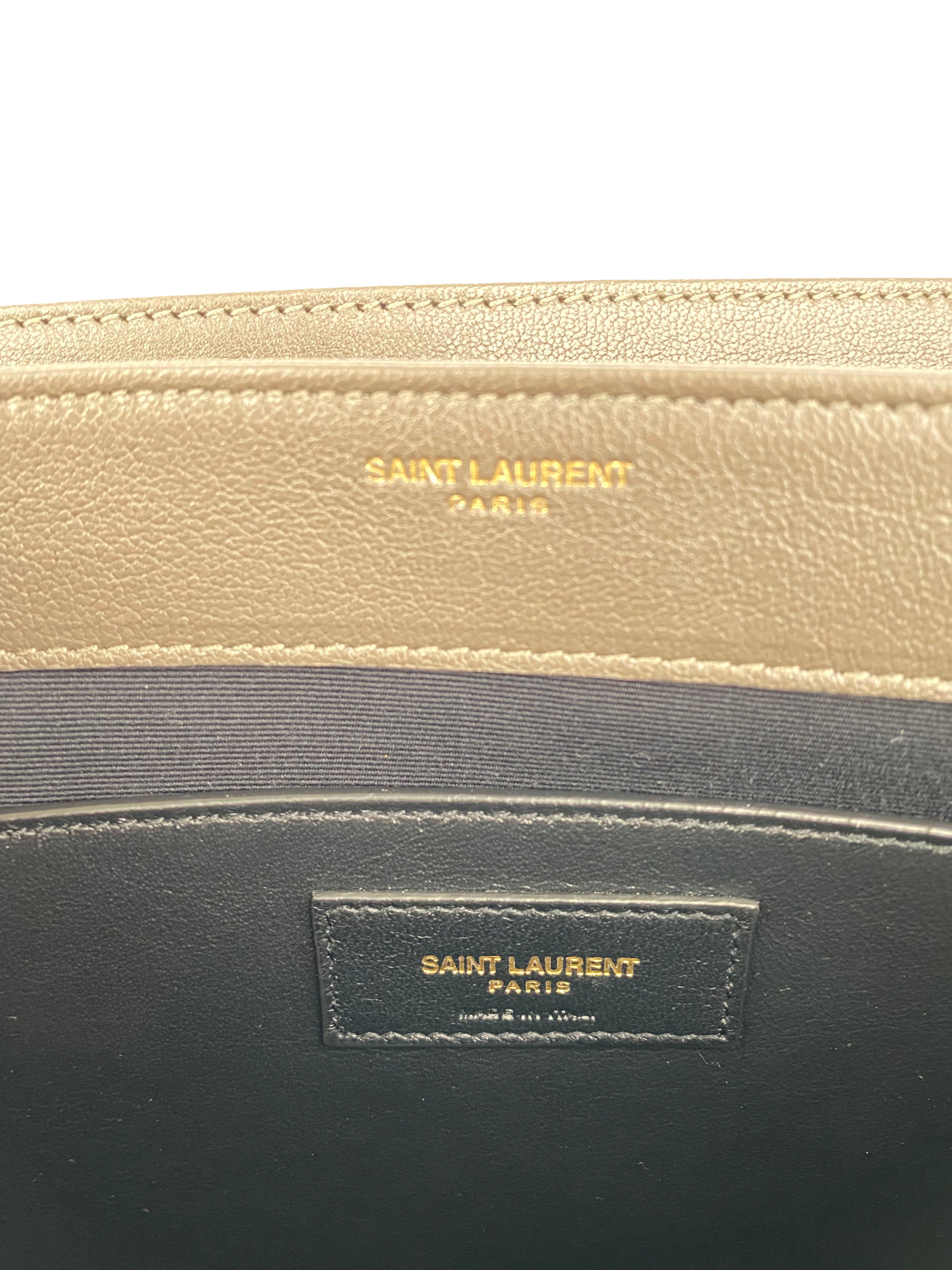 Saint Laurent Small Dark Grey Becky Bag